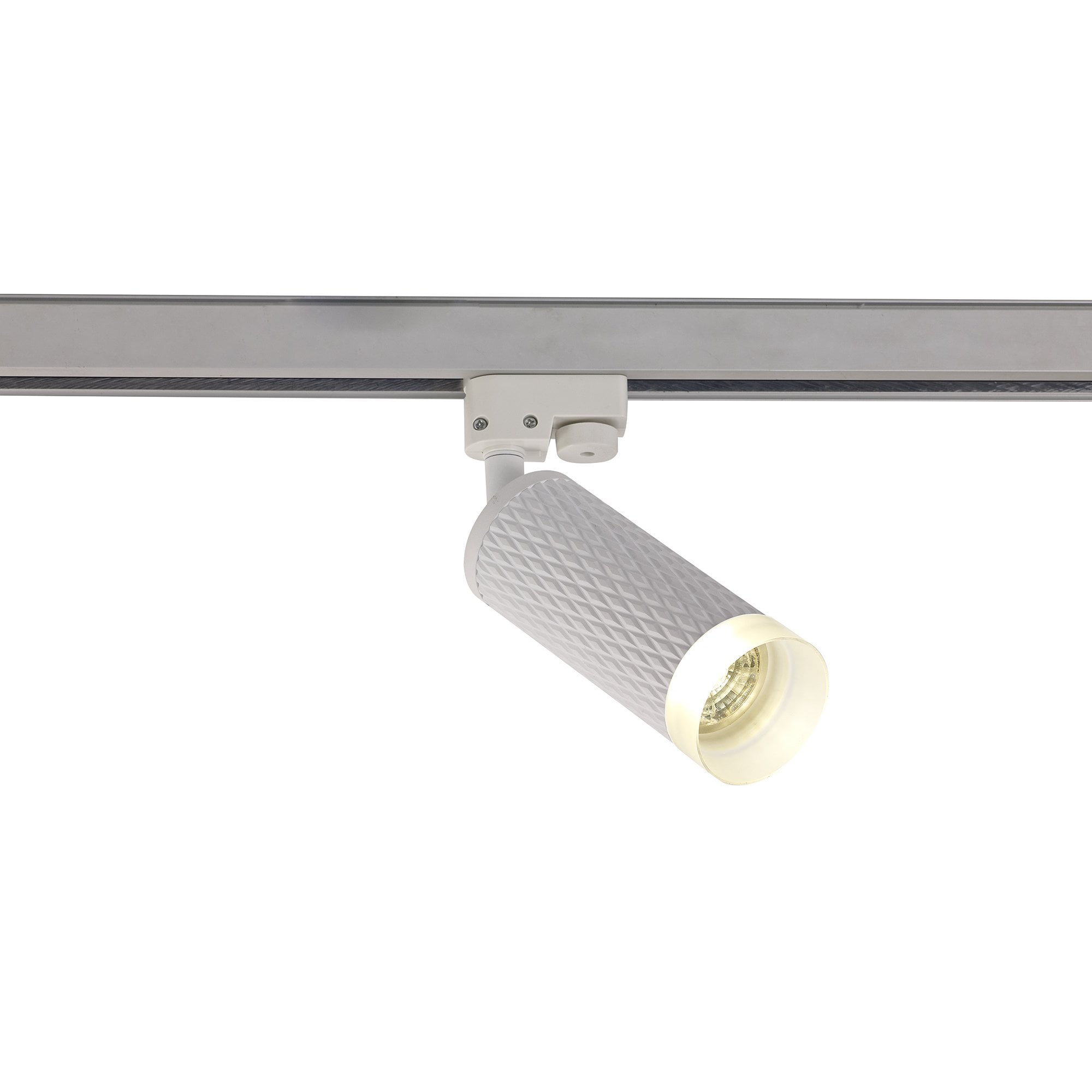 1 Light Track Spotlight GU10, Sand White/Acrylic Ring