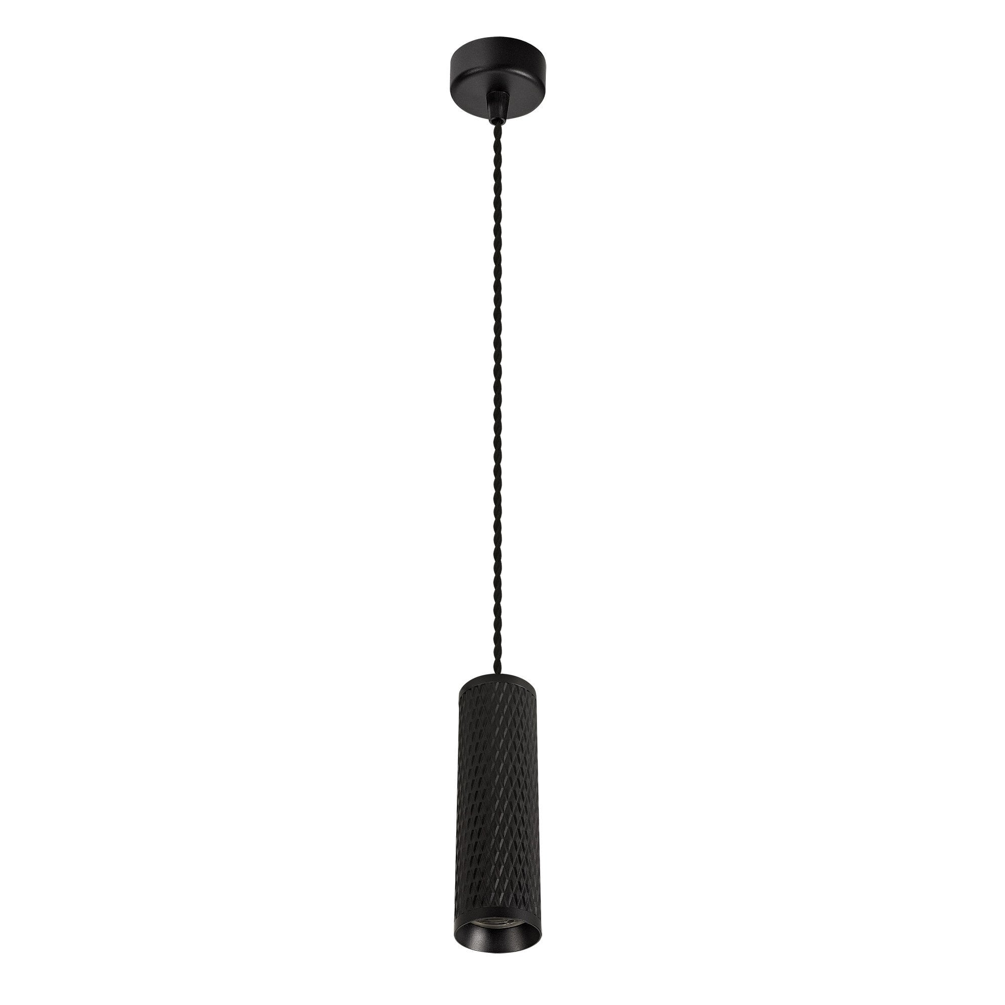 1 Light 20cm Pendant Light GU10, Sand Black