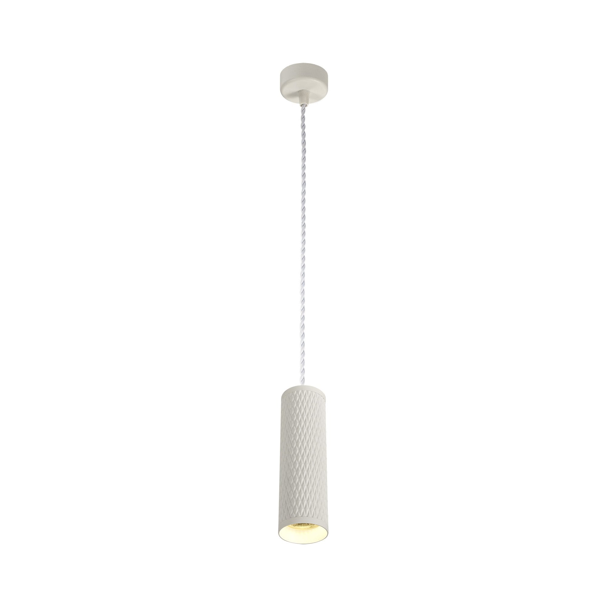 1 Light 20cm Pendant Light GU10, Sand White