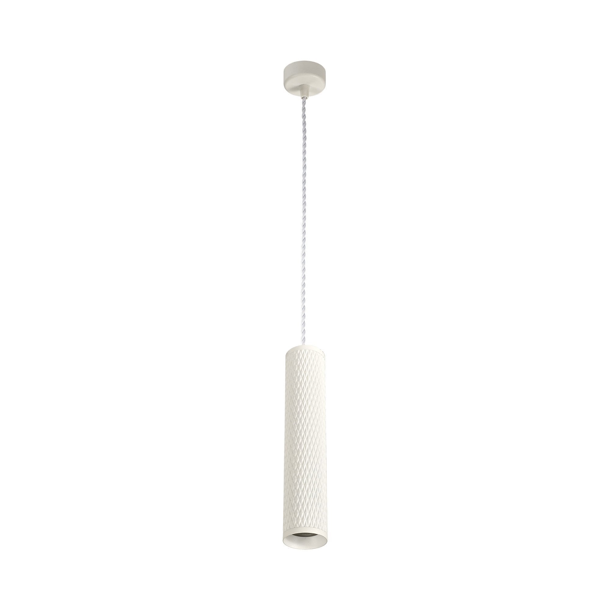 1 Light 30cm Pendant Light GU10, Sand White