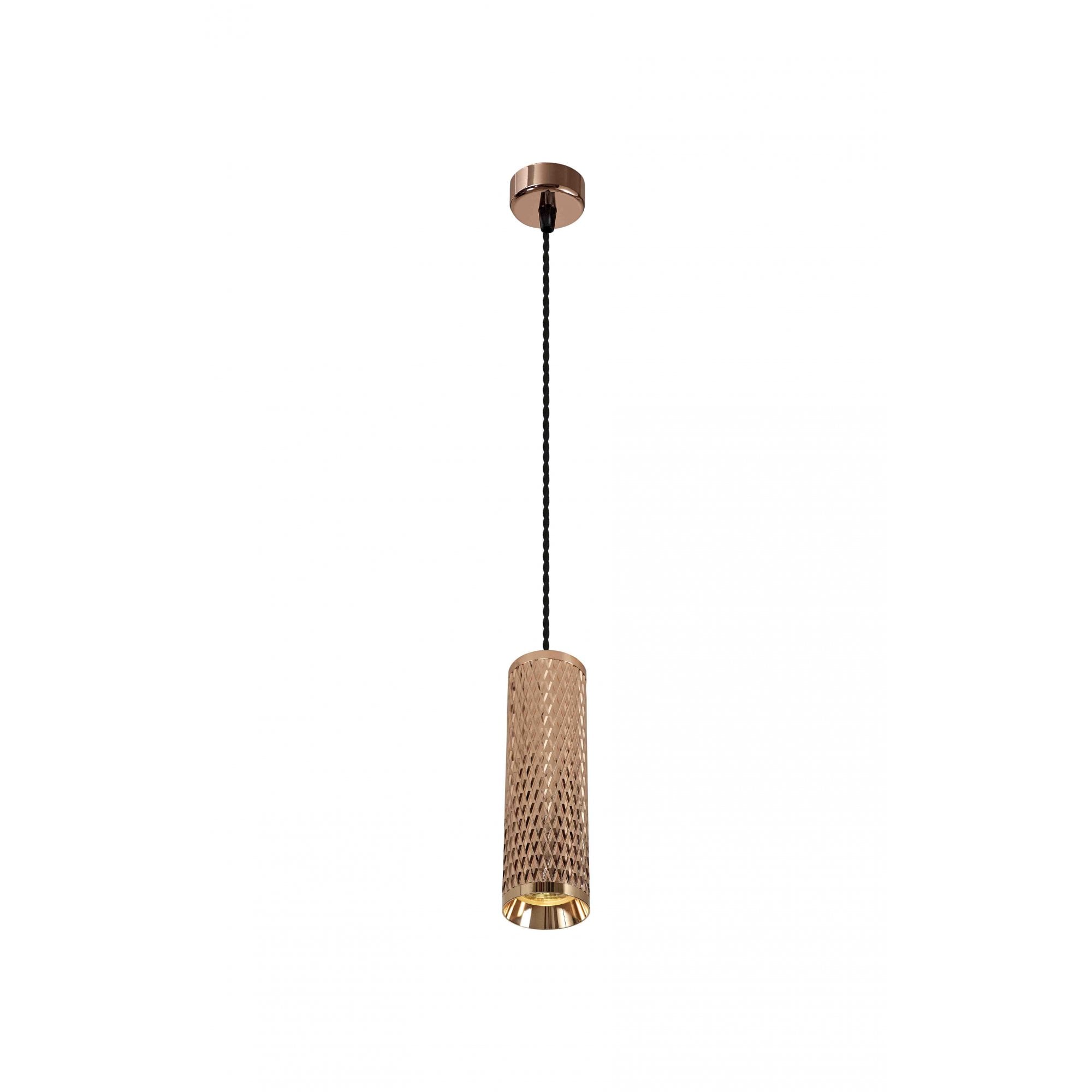 1 Light 30cm Pendant Light GU10, Rose Gold