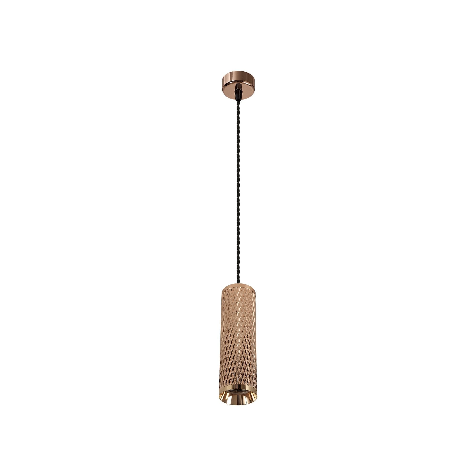 1 Light 30cm Pendant Light GU10, Rose Gold