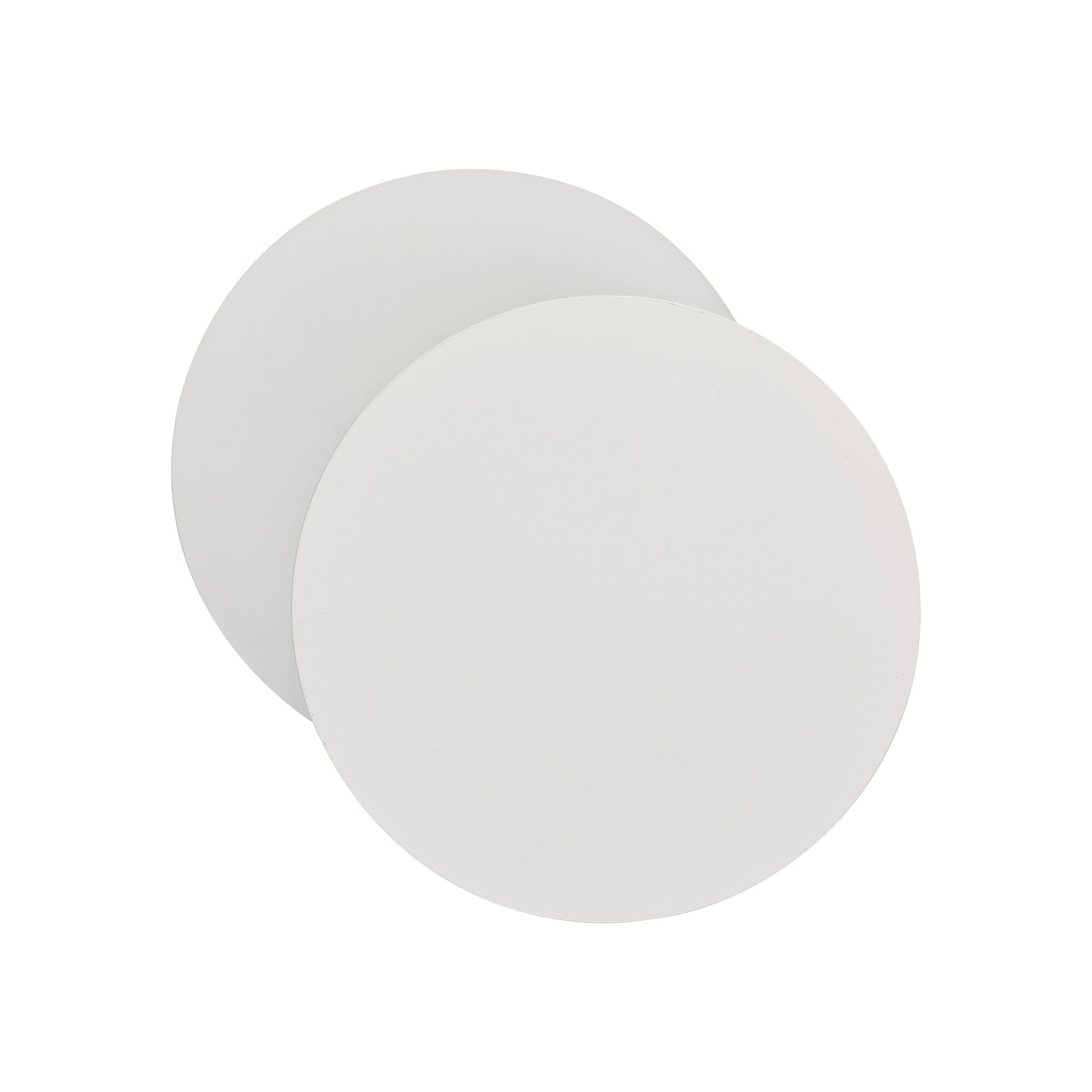 Magnetic Base Wall Lamp, 12W LED 3000K 498lm, 20/19cm Round Right Offset, Sand White/Acrylic Frosted Diffuser