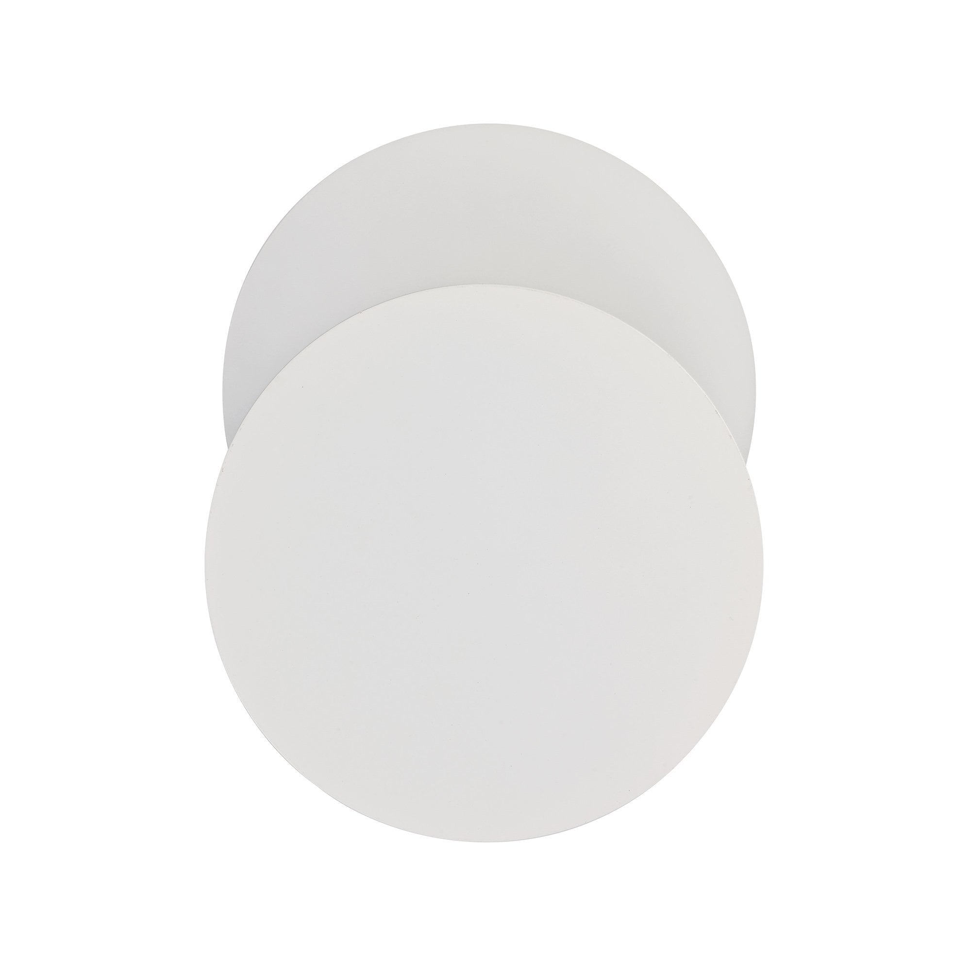 Magnetic Base Wall Lamp, 12W LED 3000K 498lm, 20/19cm Round Bottom Offset, Sand White/Acrylic Frosted Diffuser