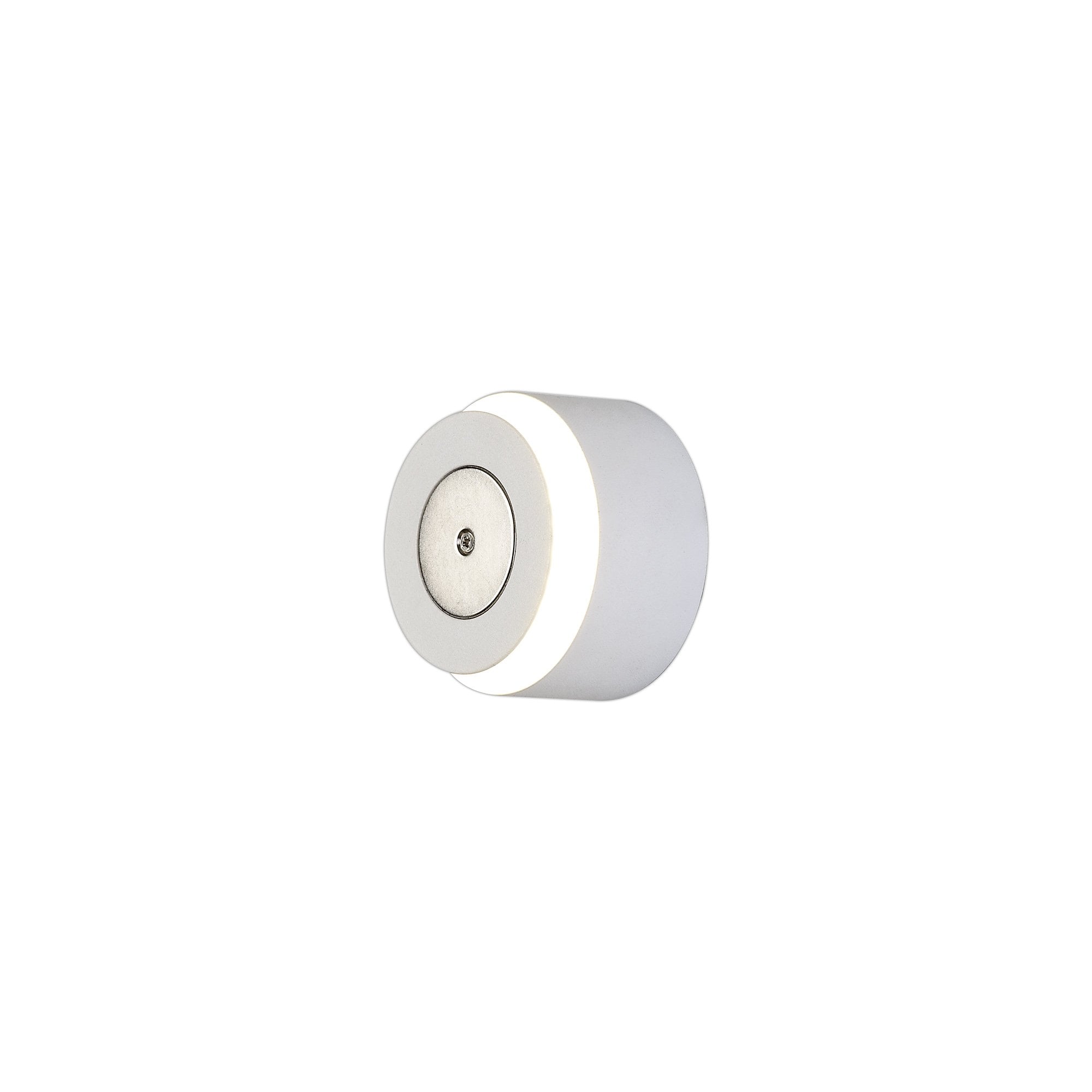 Magnetic Base Wall Lamp, 1 x 12W LED, 3000K, 498lm, Sand White, 3yrs Warranty