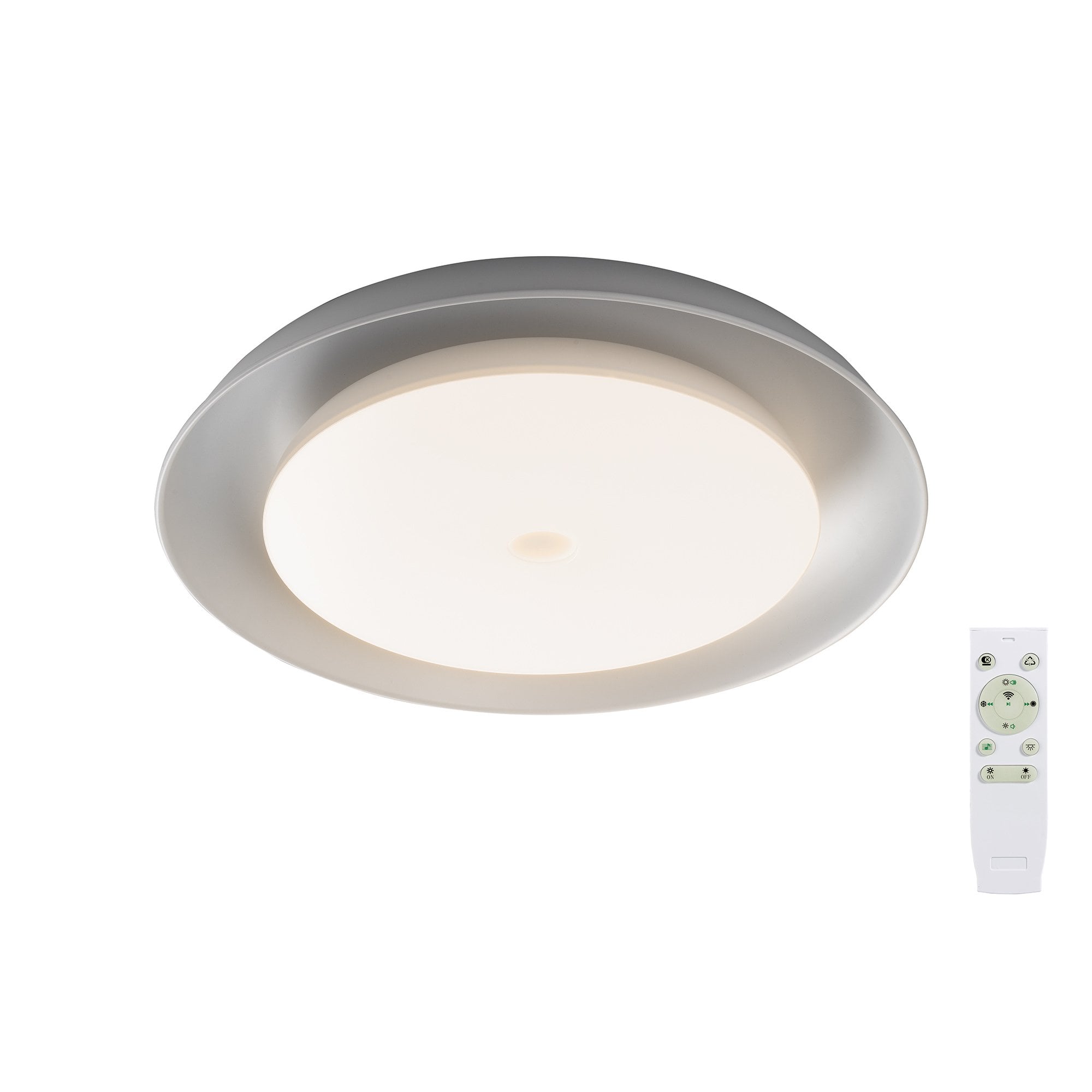 Ceiling, 1 x 36W LED RGB, Tuneable White 3000K-6000K, 1800lm, 10W Built In Speaker, Bluetooth/Remote Control/App Control, 3yrs Warranty