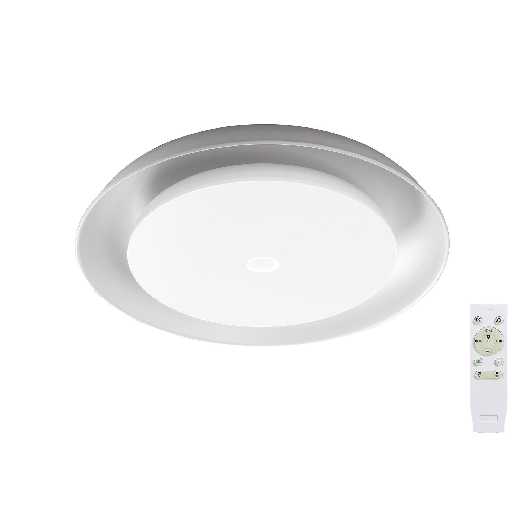 Ceiling, 1 x 36W LED RGB, Tuneable White 3000K-6000K, 1800lm, 10W Built In Speaker, Bluetooth/Remote Control/App Control, 3yrs Warranty