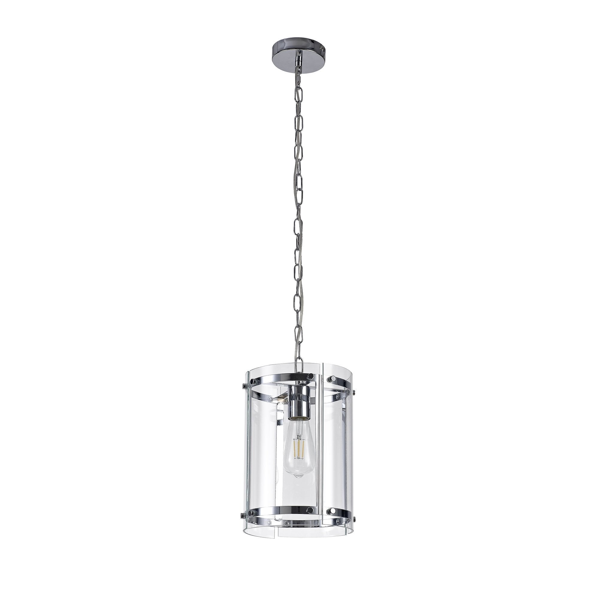 Pendant, 1 Light E27, Polished Chrome