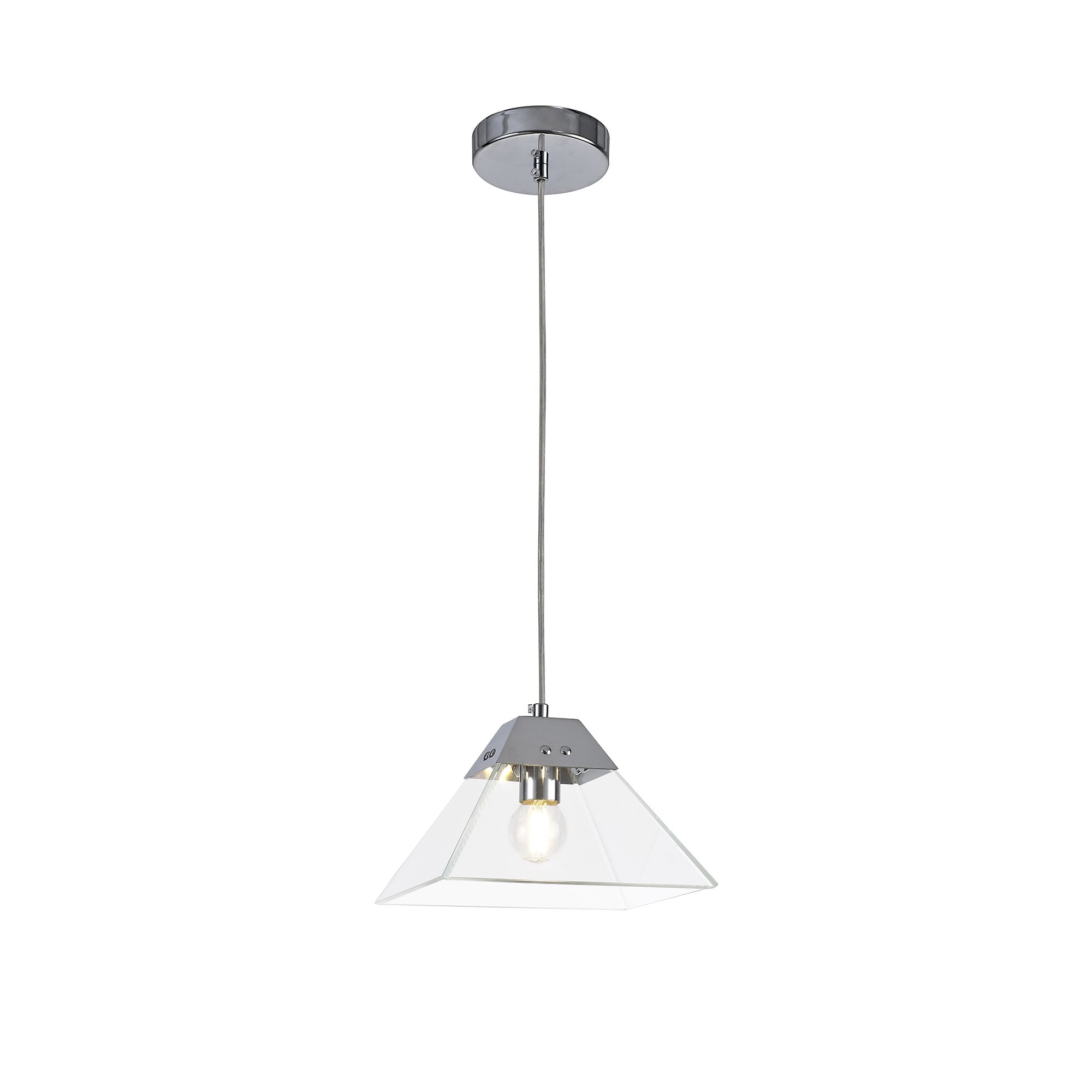 Pendant Small, 1 Light E14, Polished Chrome