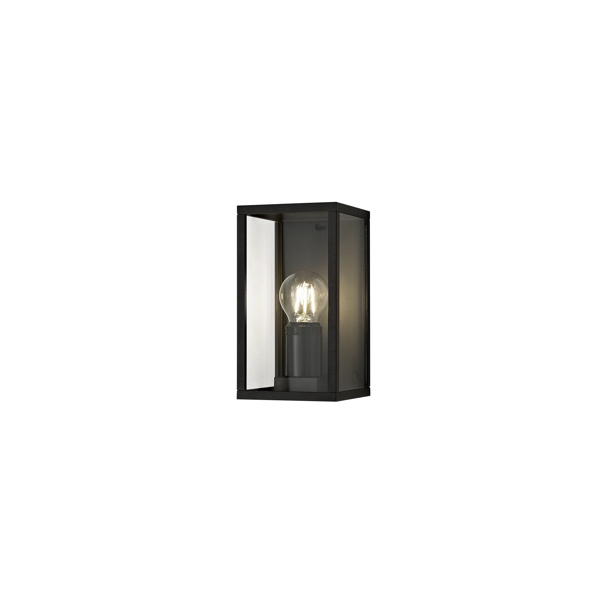 Flush Wall Lamp, 1 x E27, IP54, Graphite Black, 2yrs Warranty