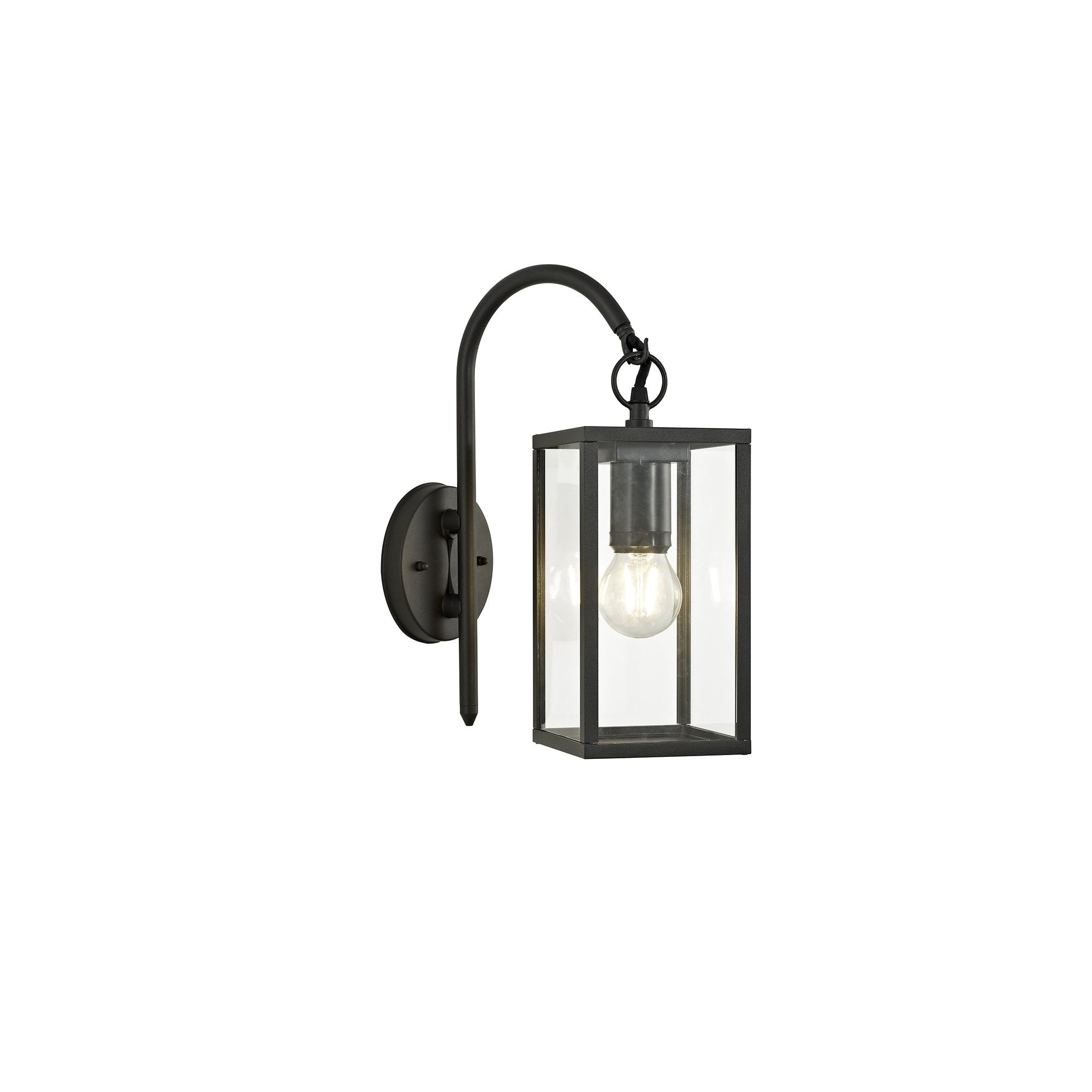 Downward Wall Lamp, 1 x E27, IP54, Graphite Black, 2yrs Warranty