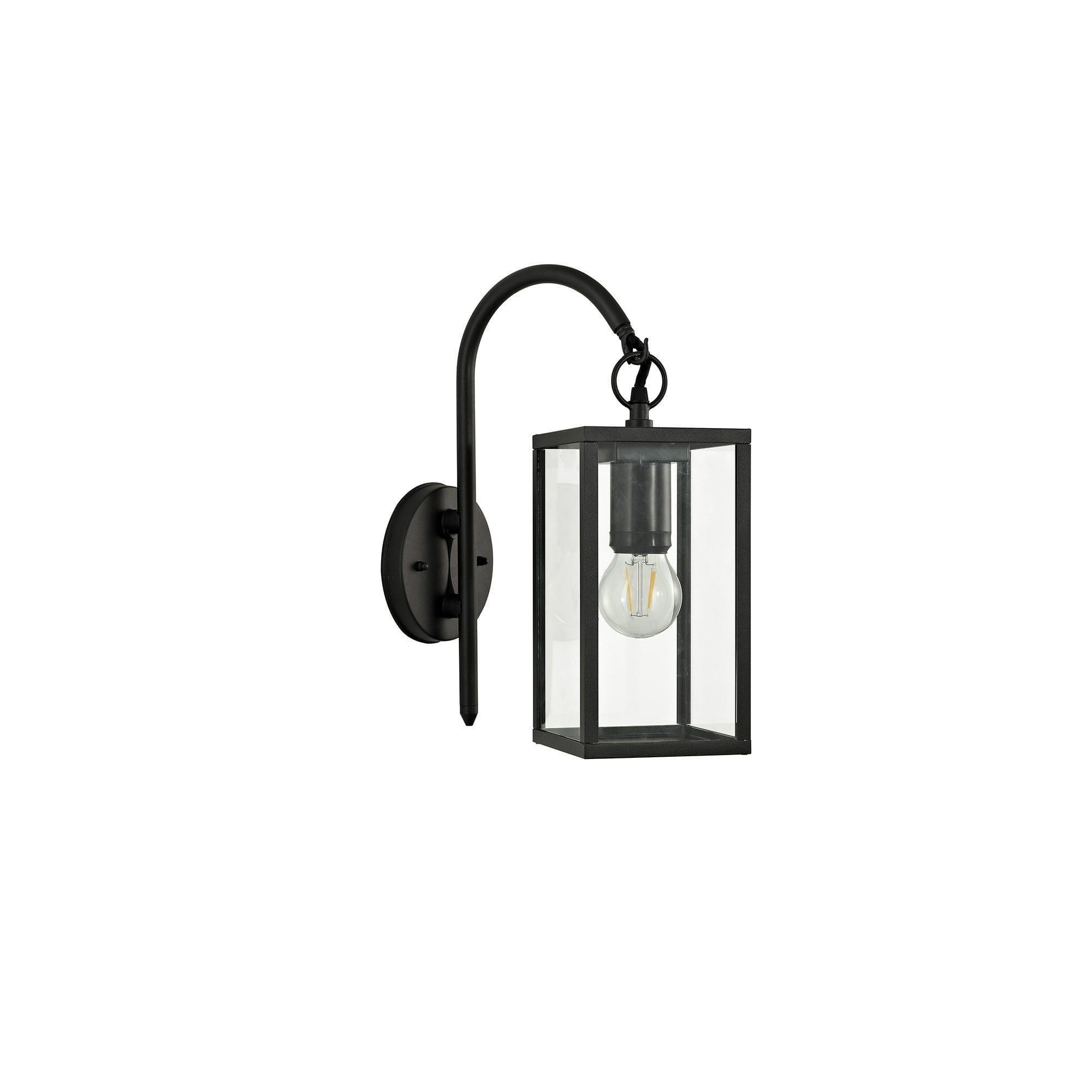 Downward Wall Lamp, 1 x E27, IP54, Graphite Black, 2yrs Warranty