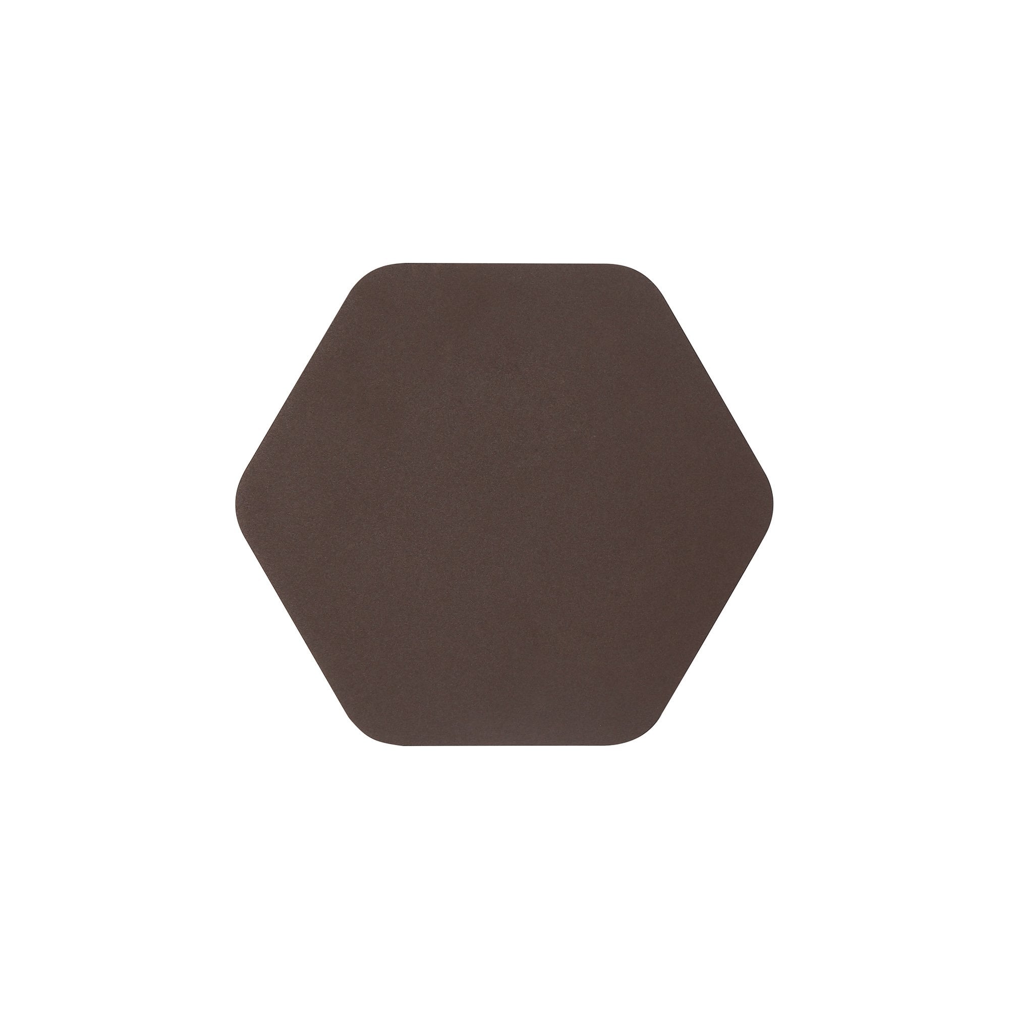 150mm Non-Electric Heagonal Plate, Coffee