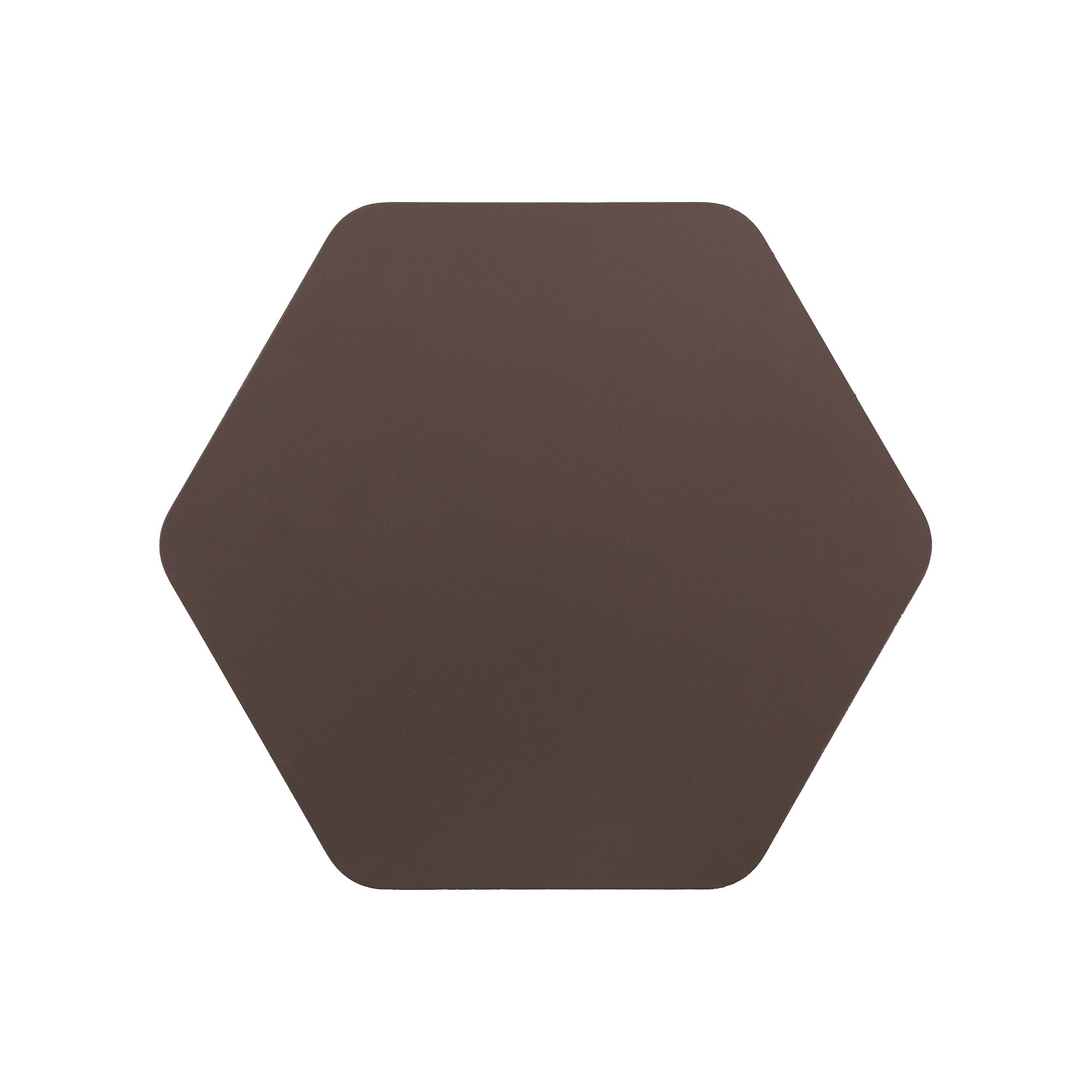 200mm Non-Electric Hexagonal Plate, Coffee