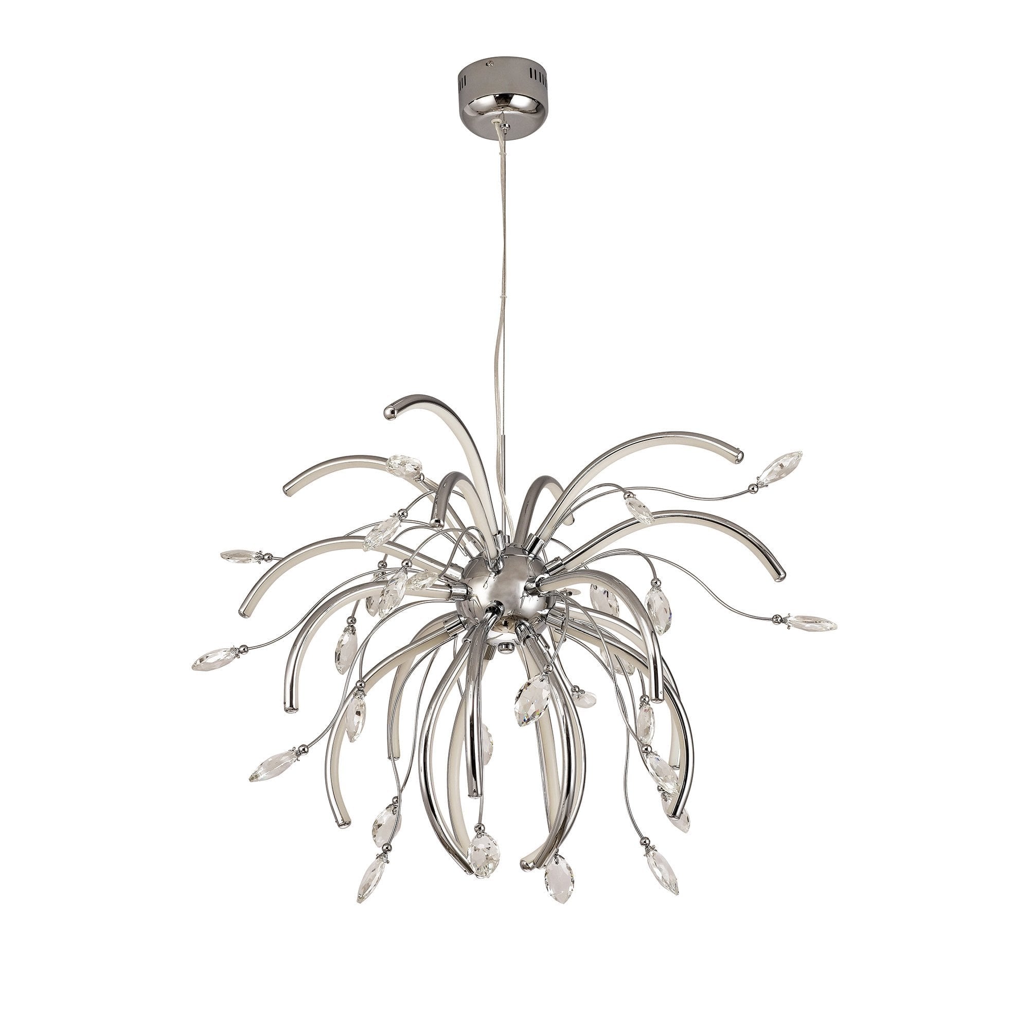 Large Pendant, 20 x 4.5W LED, 3000K, 2549lm, Polished Chrome, 3yrs Warranty