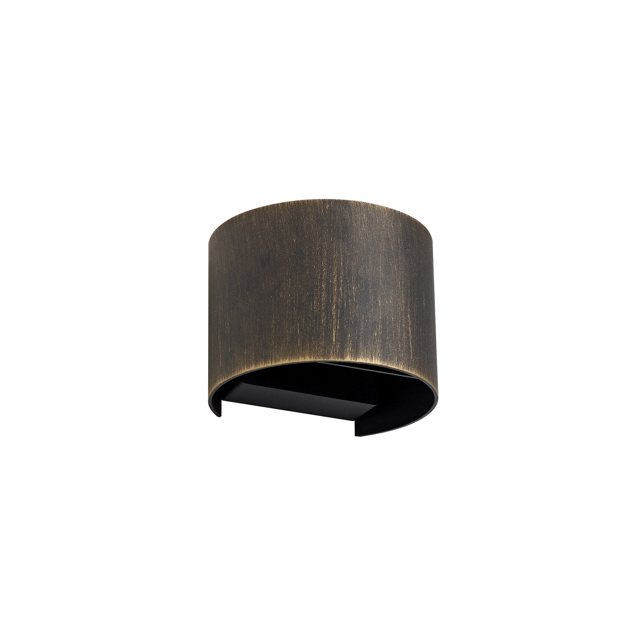 Up & Downward Lighting Wall Lamp, 2 x 3W LED, 3000K, 410lm, IP54, Black/Gold, 3yrs Warranty