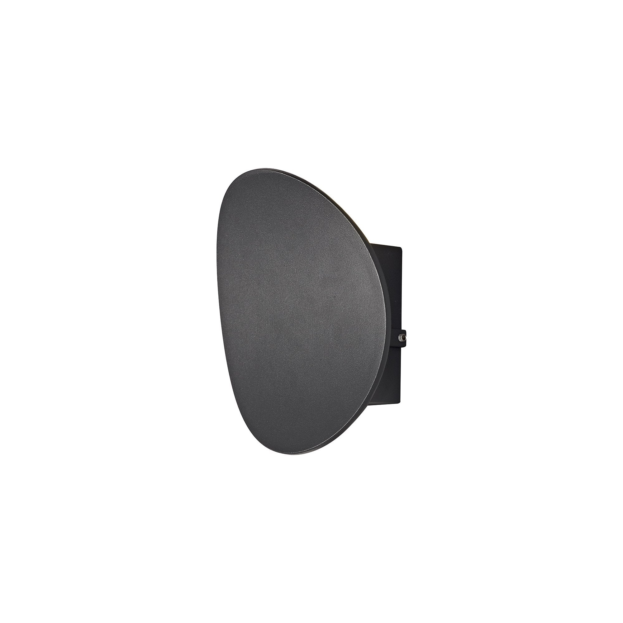 Wall Lamp, 1 x 6W LED, 3000K, 700lm, IP54, Anthracite, 3yrs Warranty