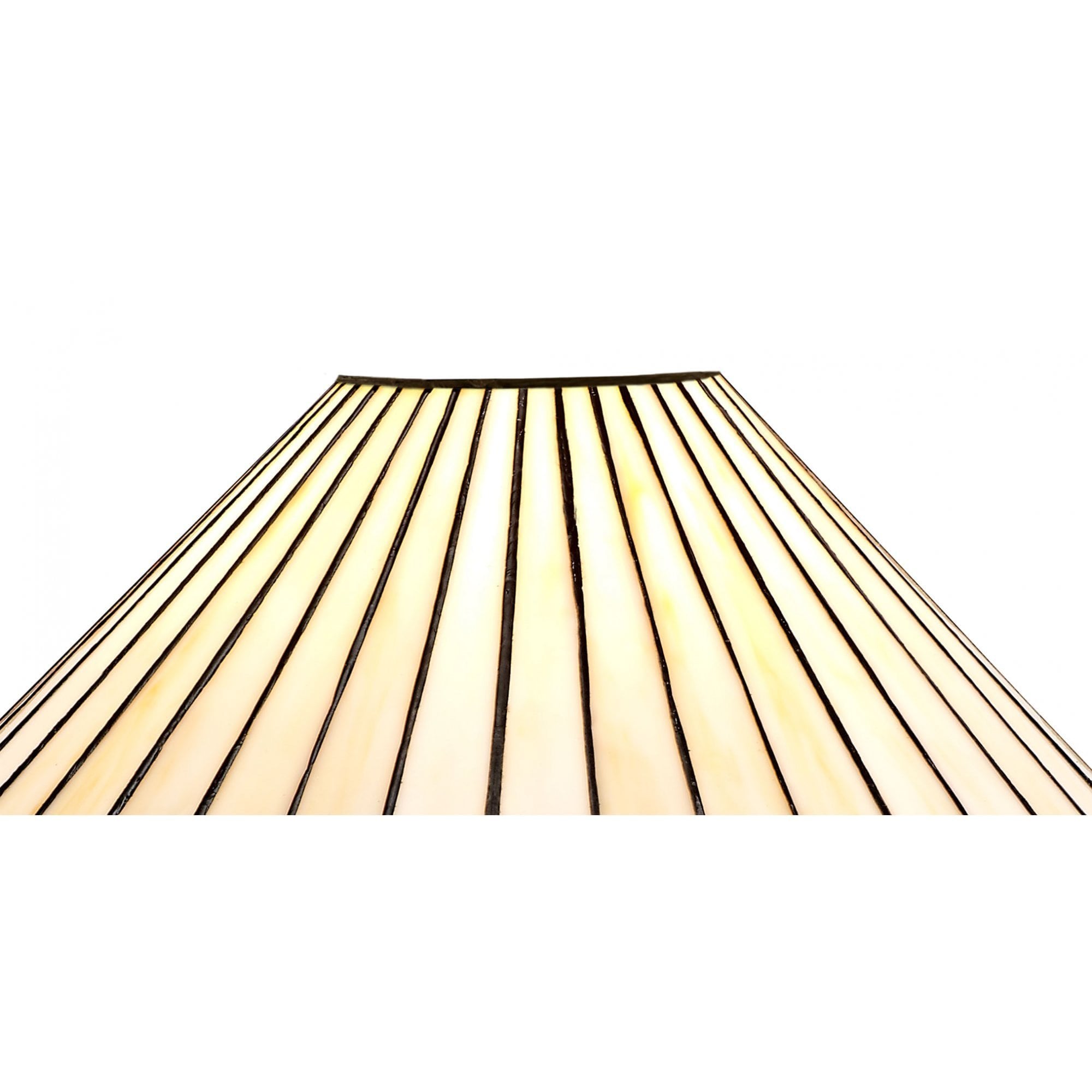 Tiffany 30cm Non-electric Shade Suitable For Pendant/Ceiling/Table Lamp, Amber/Cream/Crystal