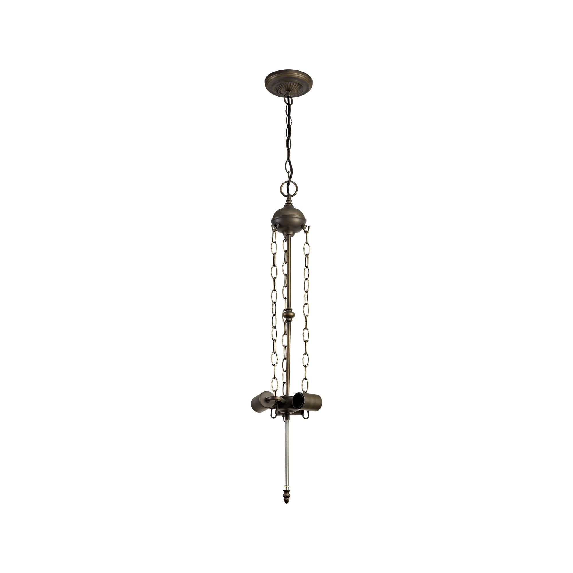 Uplighter Suspension Kit, 3 x E27, Aged Antique Brass