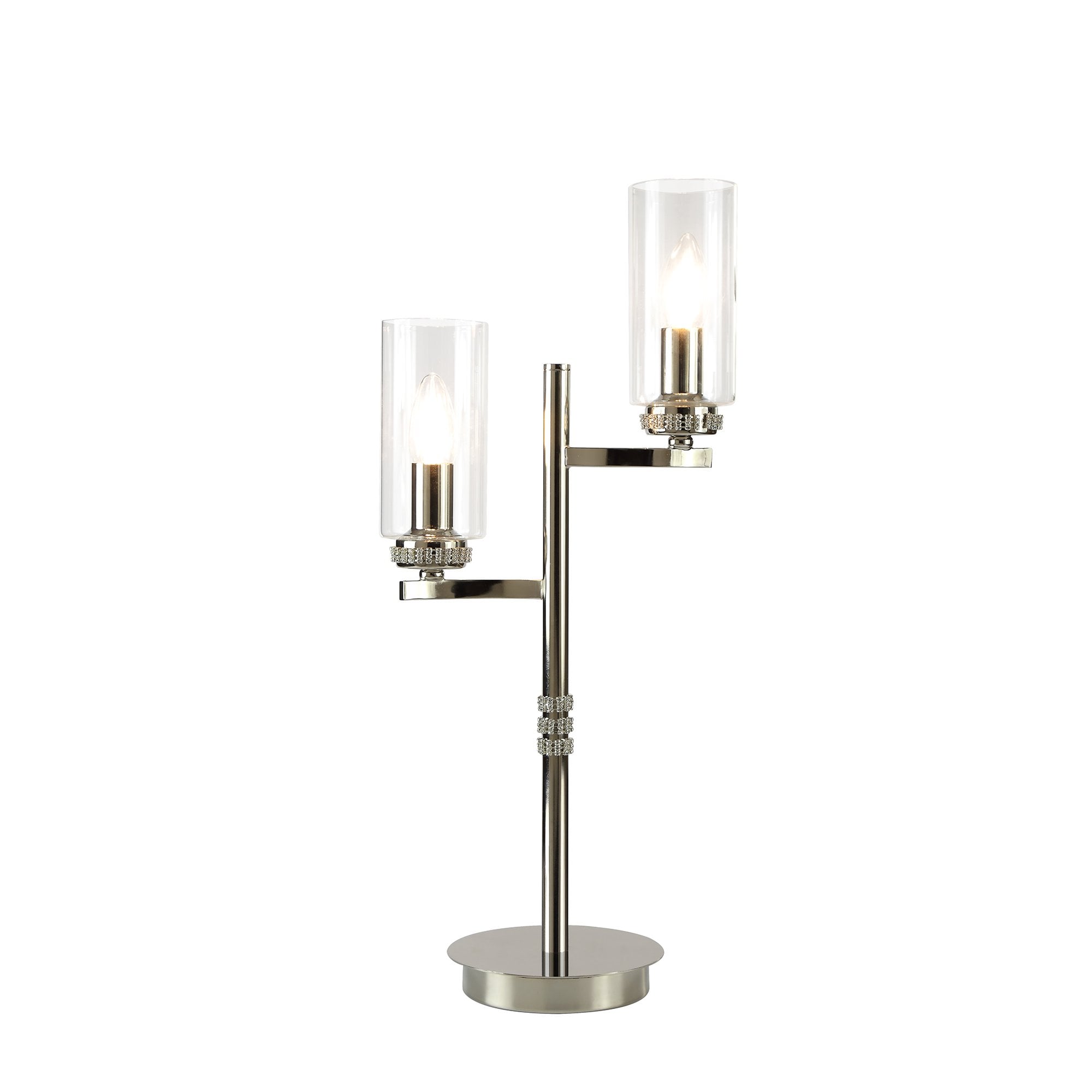 Table Lamp, 2 x E14, Polished Nickel