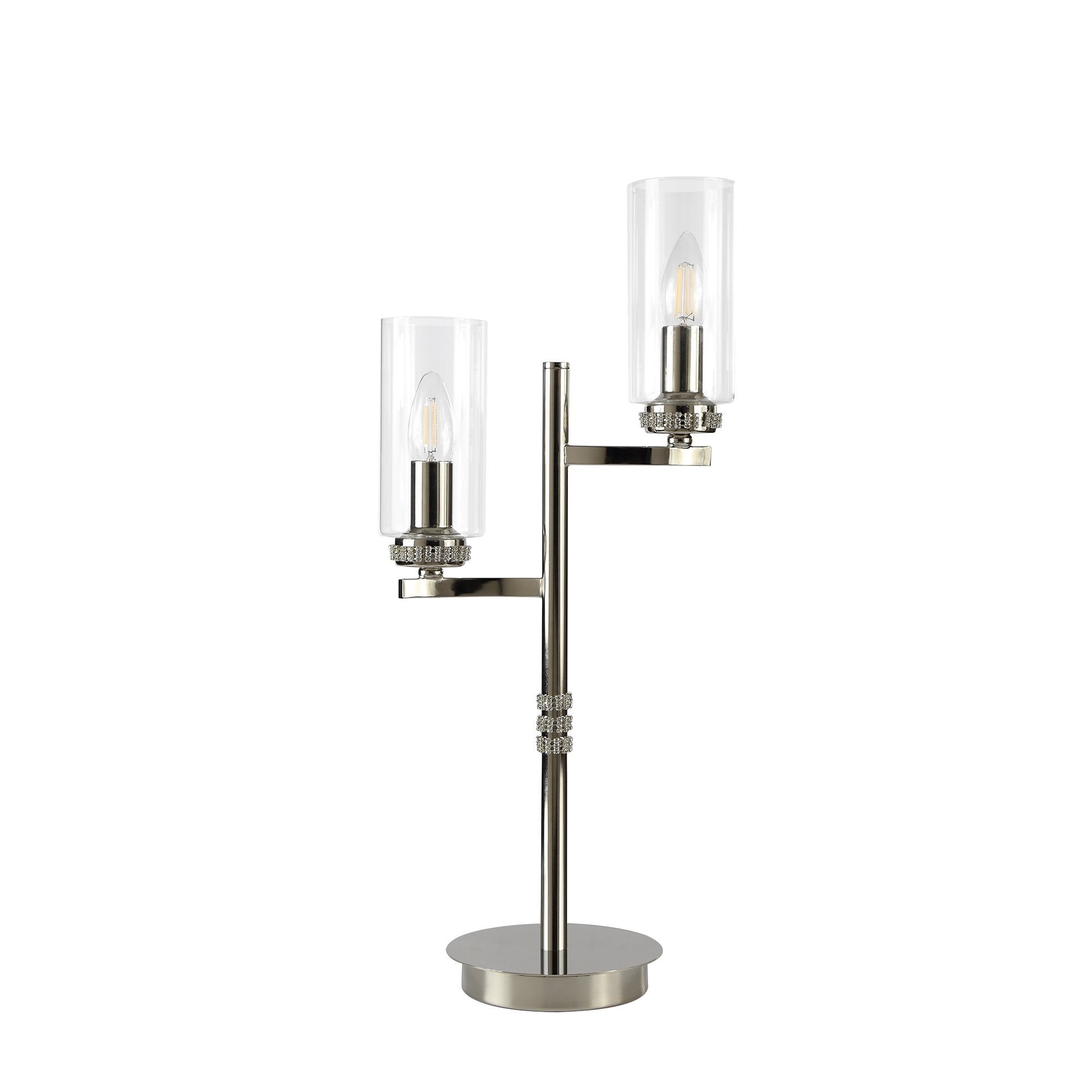 Table Lamp, 2 x E14, Polished Nickel