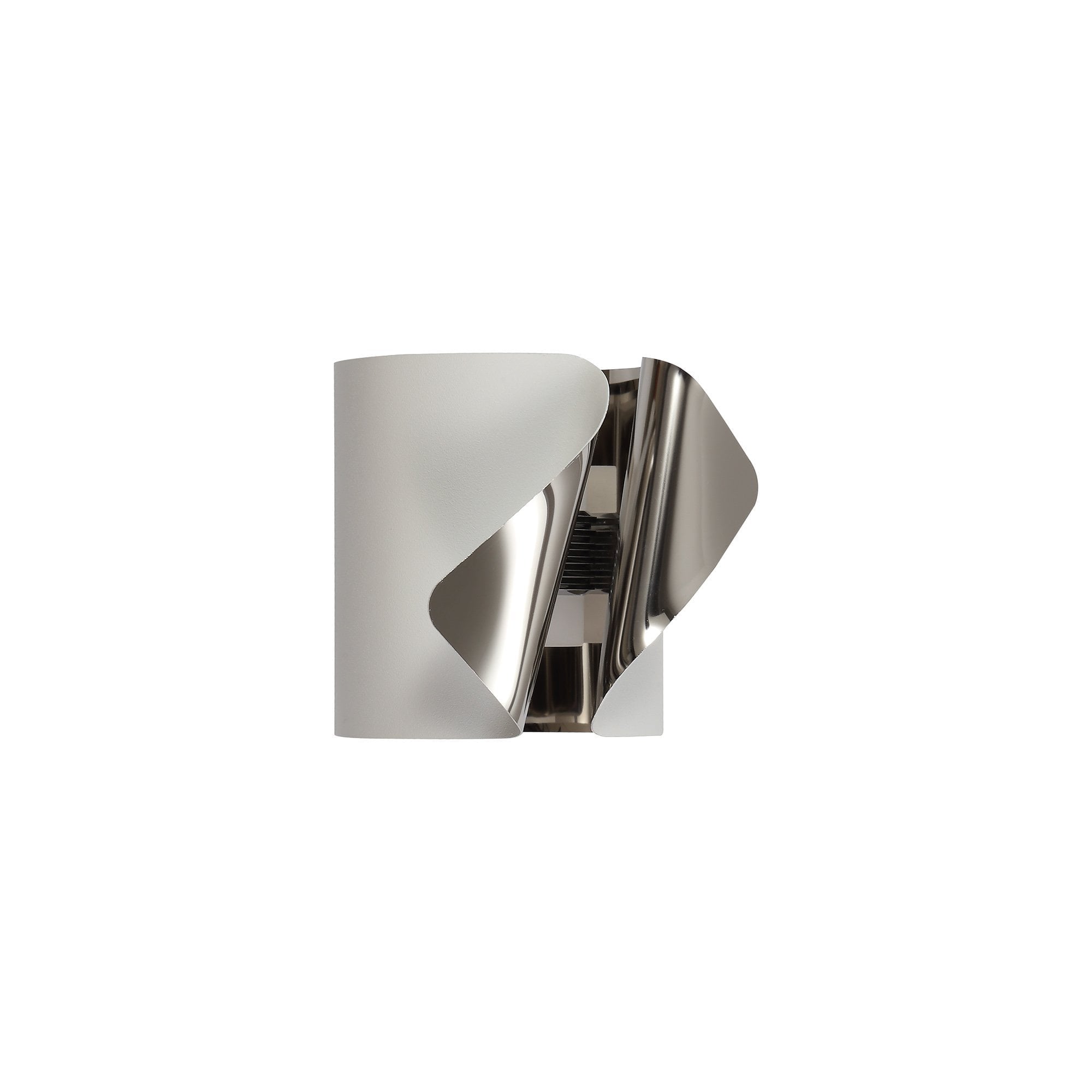 Wall Lamp, 1 x 7W LED, 3000K, 490lm, Sand White/Polished Chrome, 3yrs Warranty