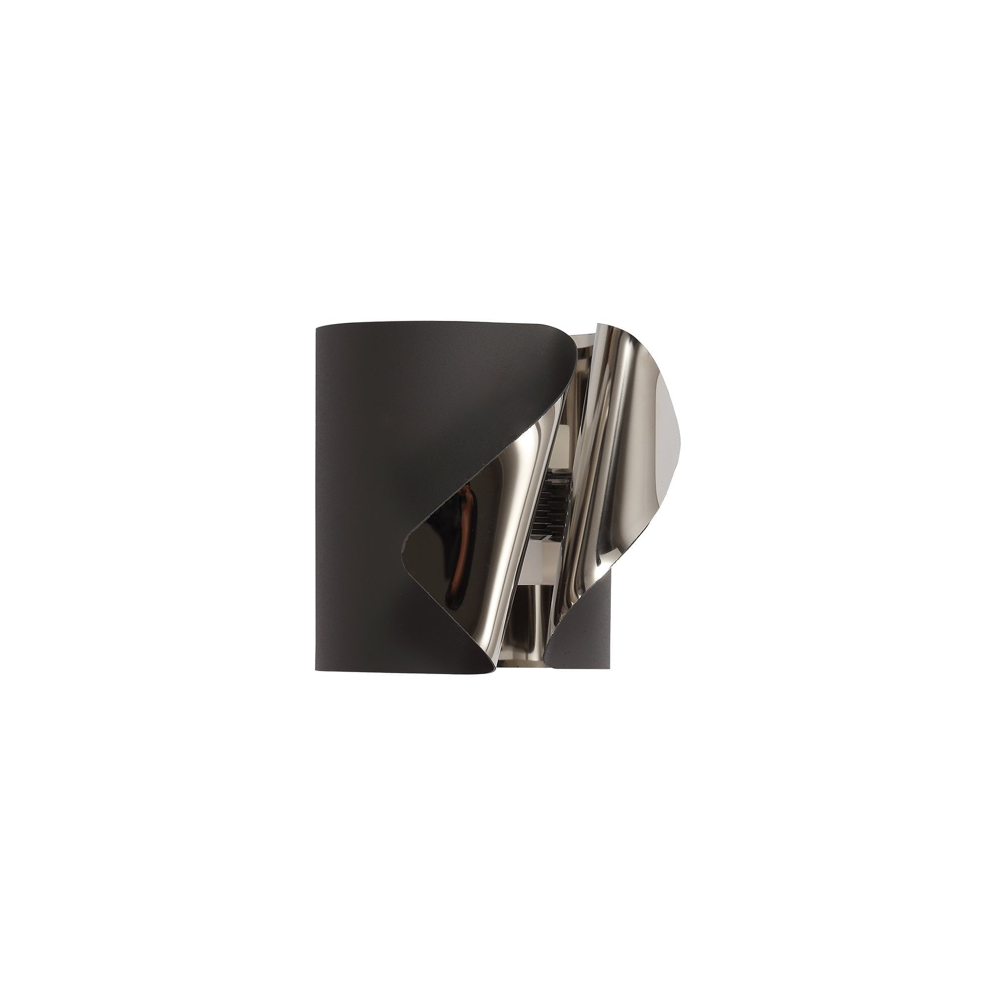 Wall Lamp, 1 x 7W LED, 3000K, 490lm, Sand Anthracite/Polished Chrome, 3yrs Warranty