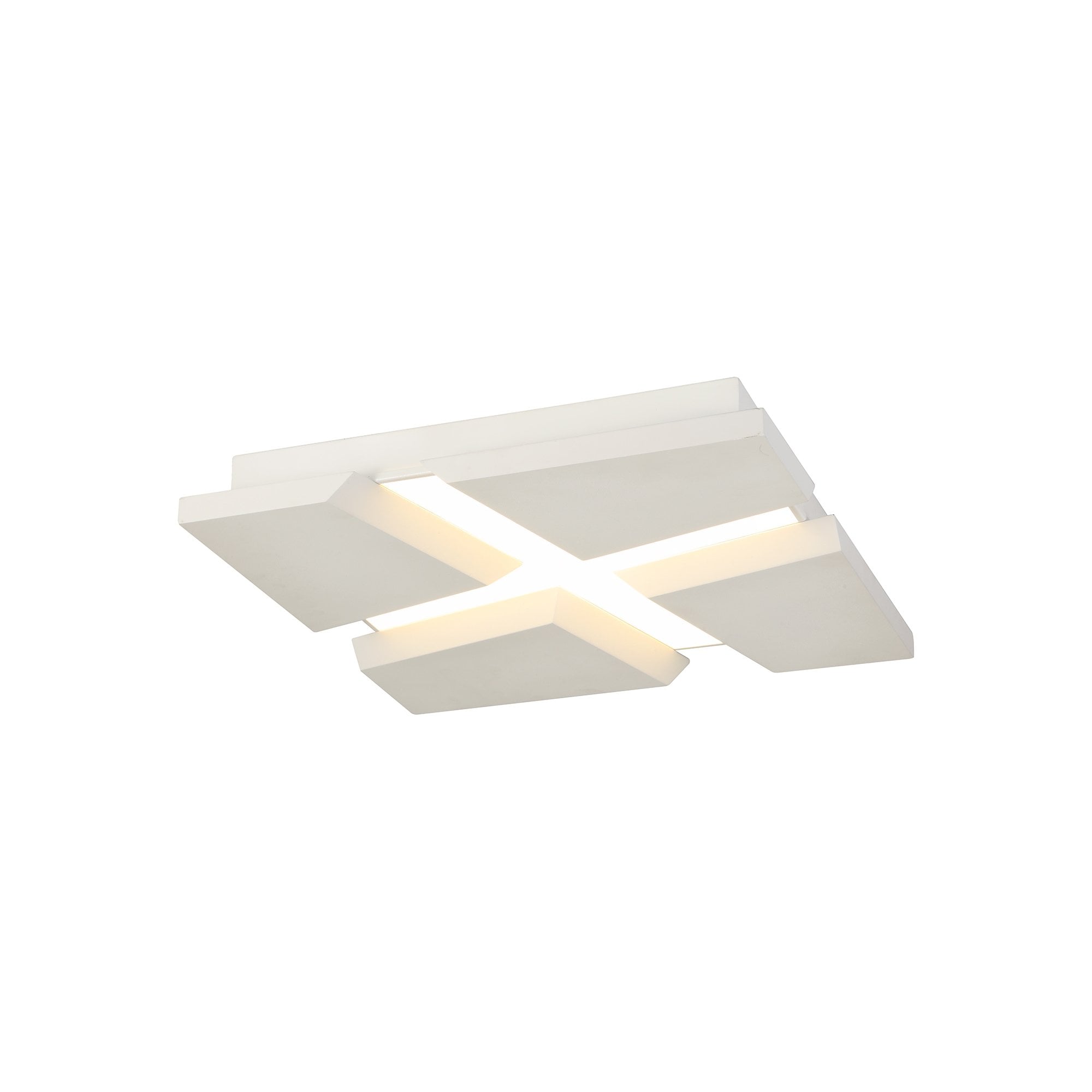 Flush Ceiling, 1 x 50W LED, 3000K, 3500lm, Sand White, 3yrs Warranty