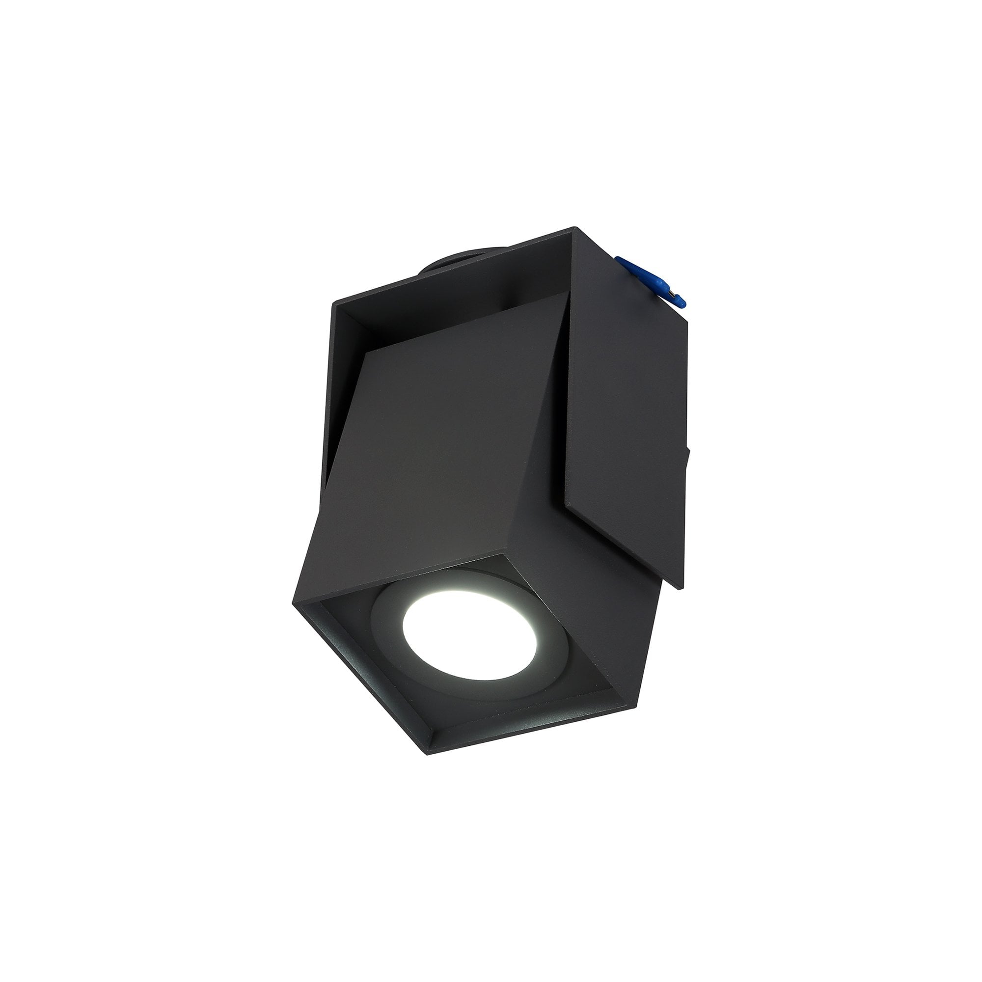 Adjustable Square Spotlight, 1 Light GU10, Sand Anthracite, Cut Out: 62mm