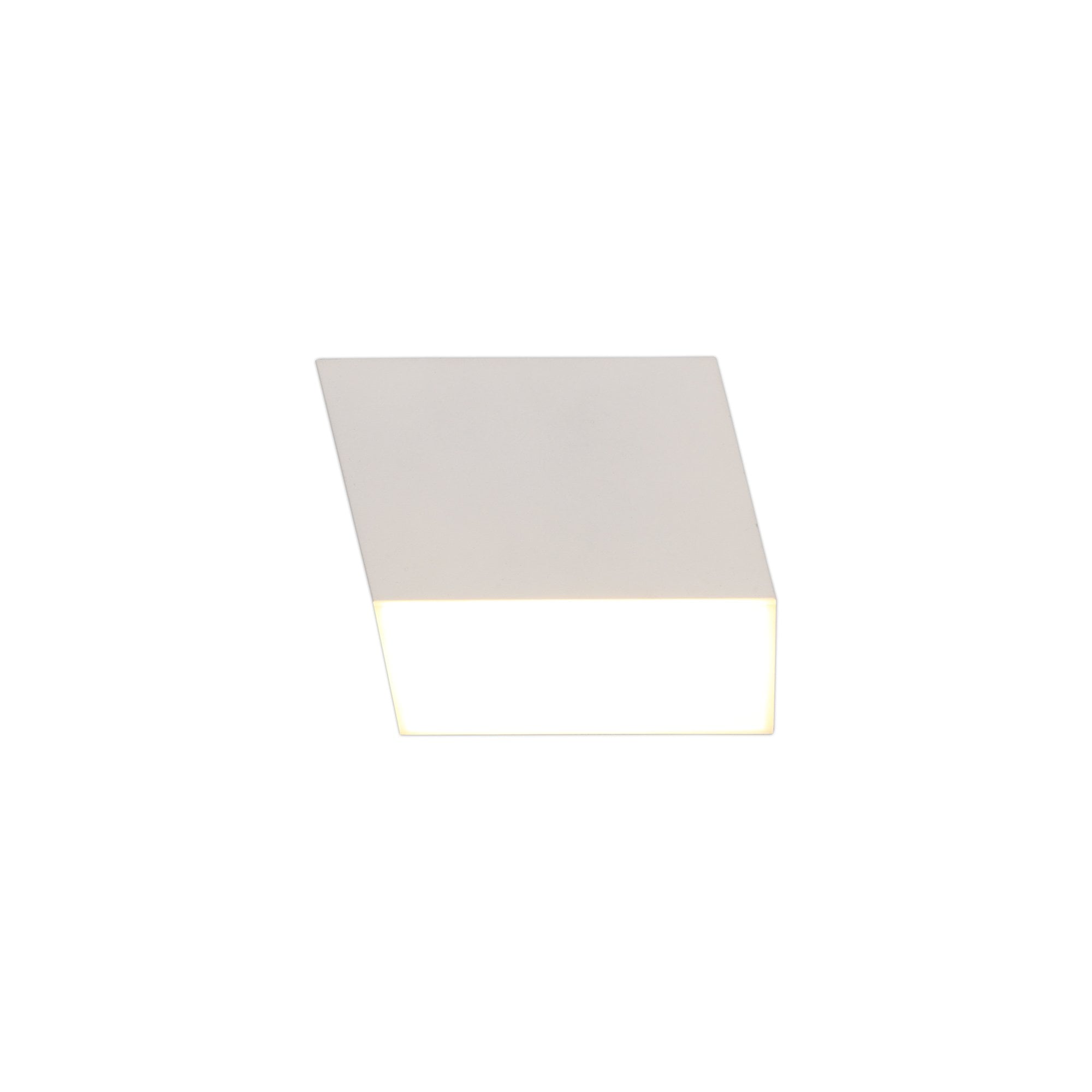 Spotlight 9cm Square 1 x 10W LED, 3000K, 700lm, Sand White, 3yrs Warranty