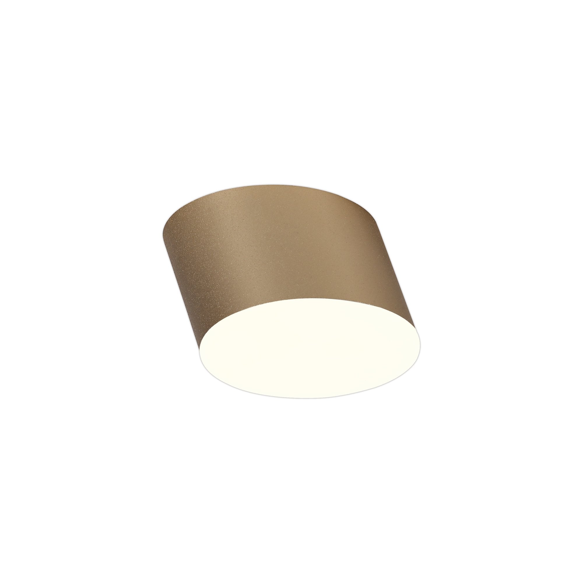 Spotlight 10.5cm Round 1 x 10W LED, 3000K, 700lm, Satin Gold, 3yrs Warranty