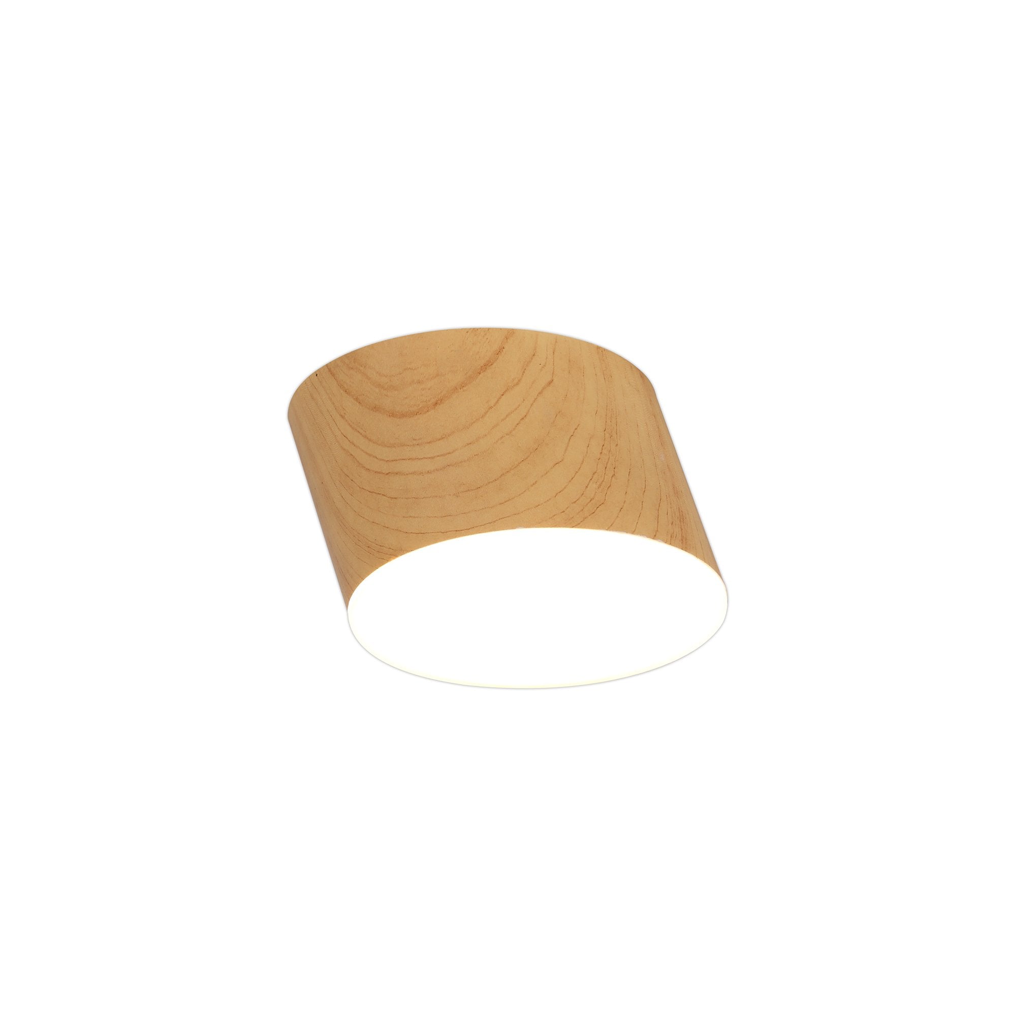 Spotlight 10.5cm Round 1 x 10W LED, 3000K, 700lm, Pine Wood, 3yrs Warranty