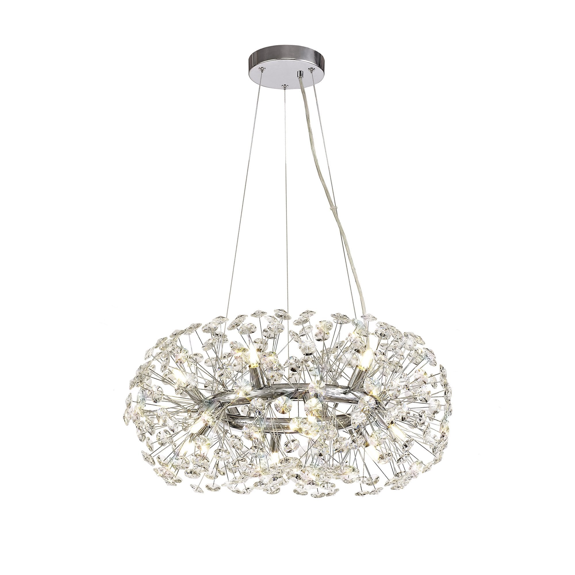 Pendant 12 Light G9  Polished Chrome/Crystal