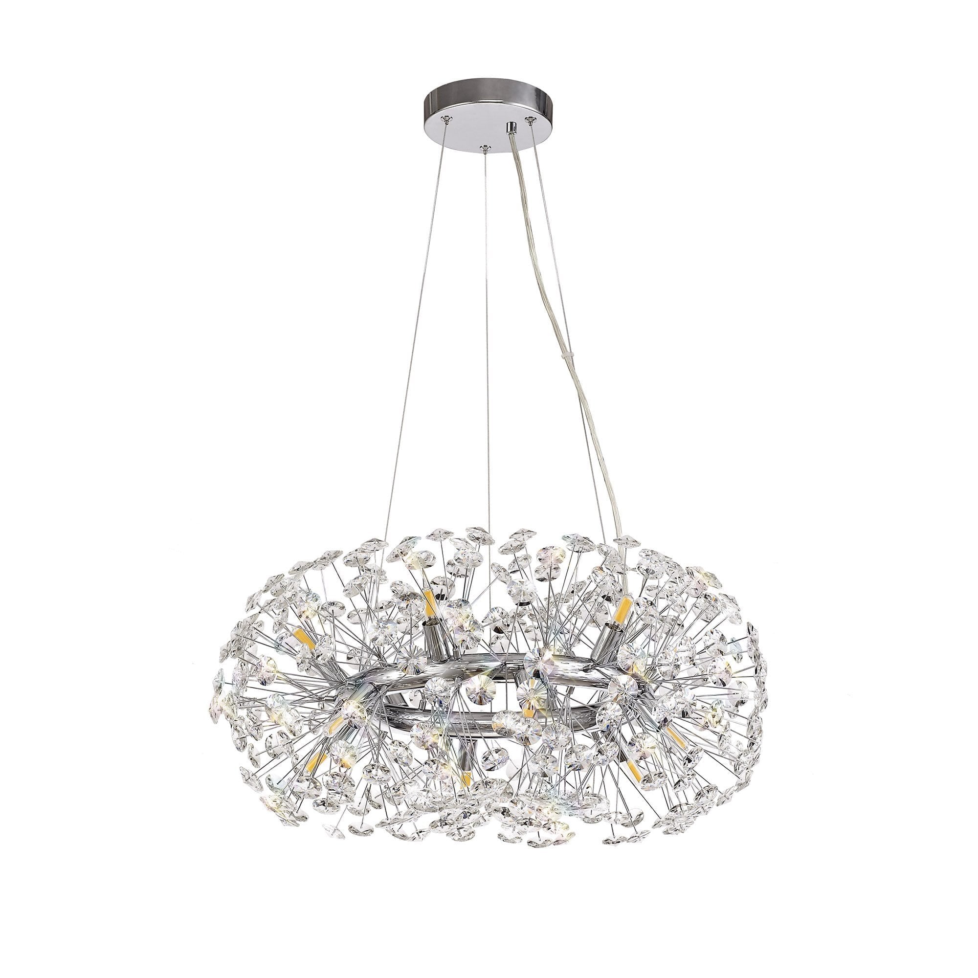 Pendant 12 Light G9  Polished Chrome/Crystal