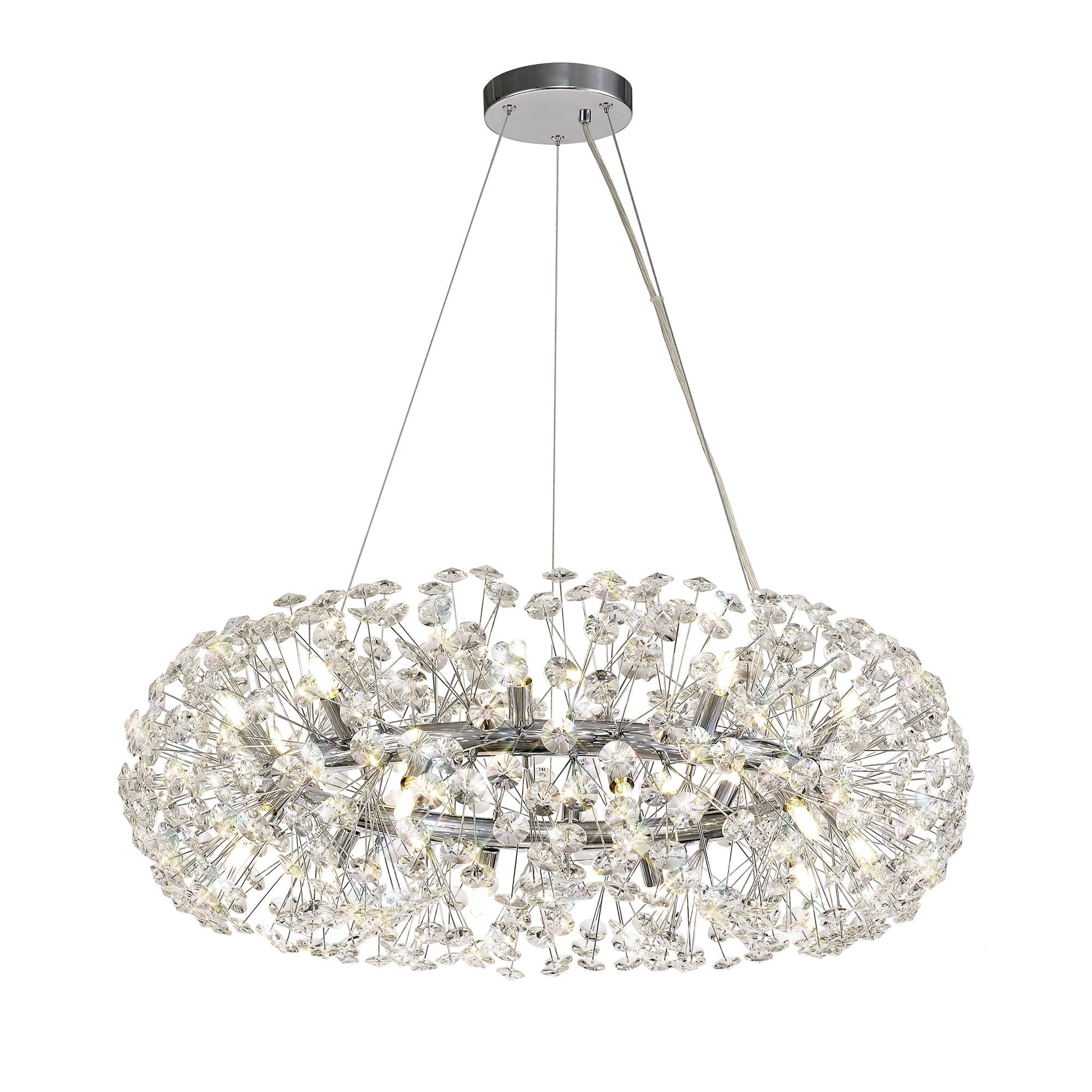 Pendant 20 Light G9  Polished Chrome/Crystal