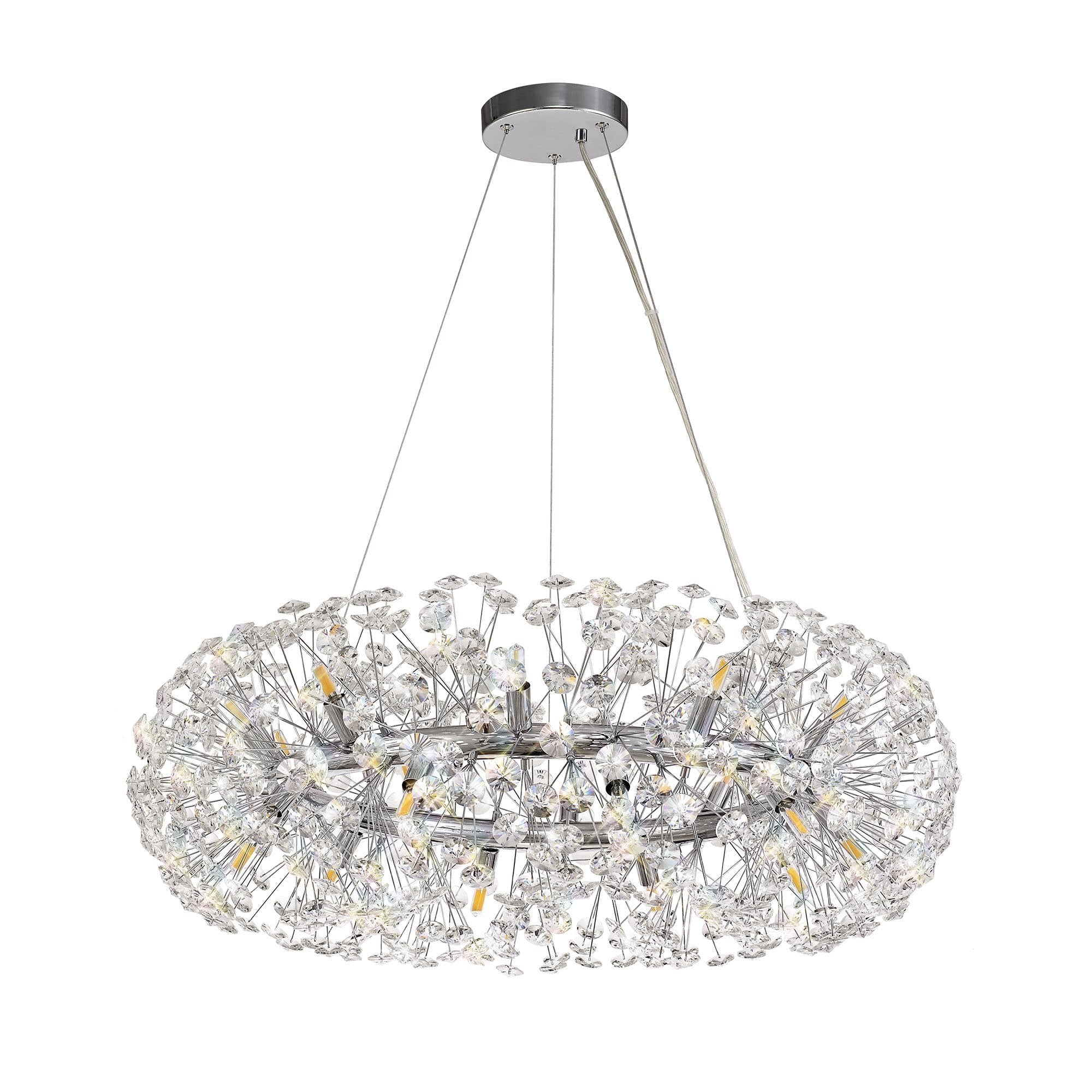 Pendant 20 Light G9  Polished Chrome/Crystal