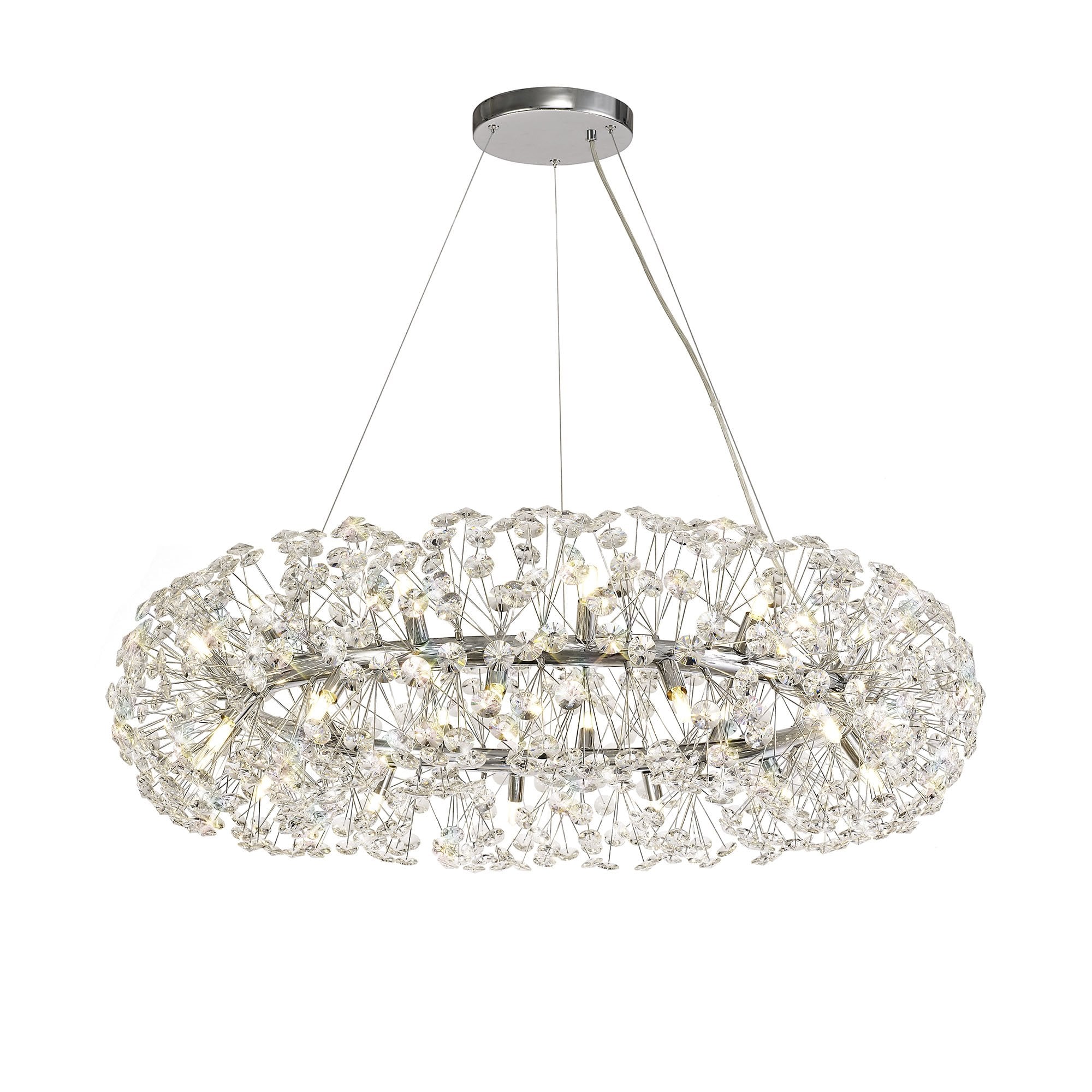 Pendant 26 Light G9  Polished Chrome/Crystal