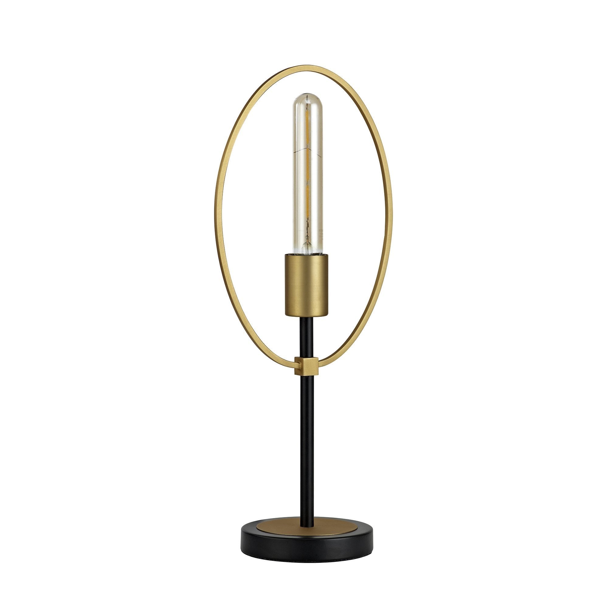 Table Lamp, 1 Light E27, Sand Gold/Matt Black