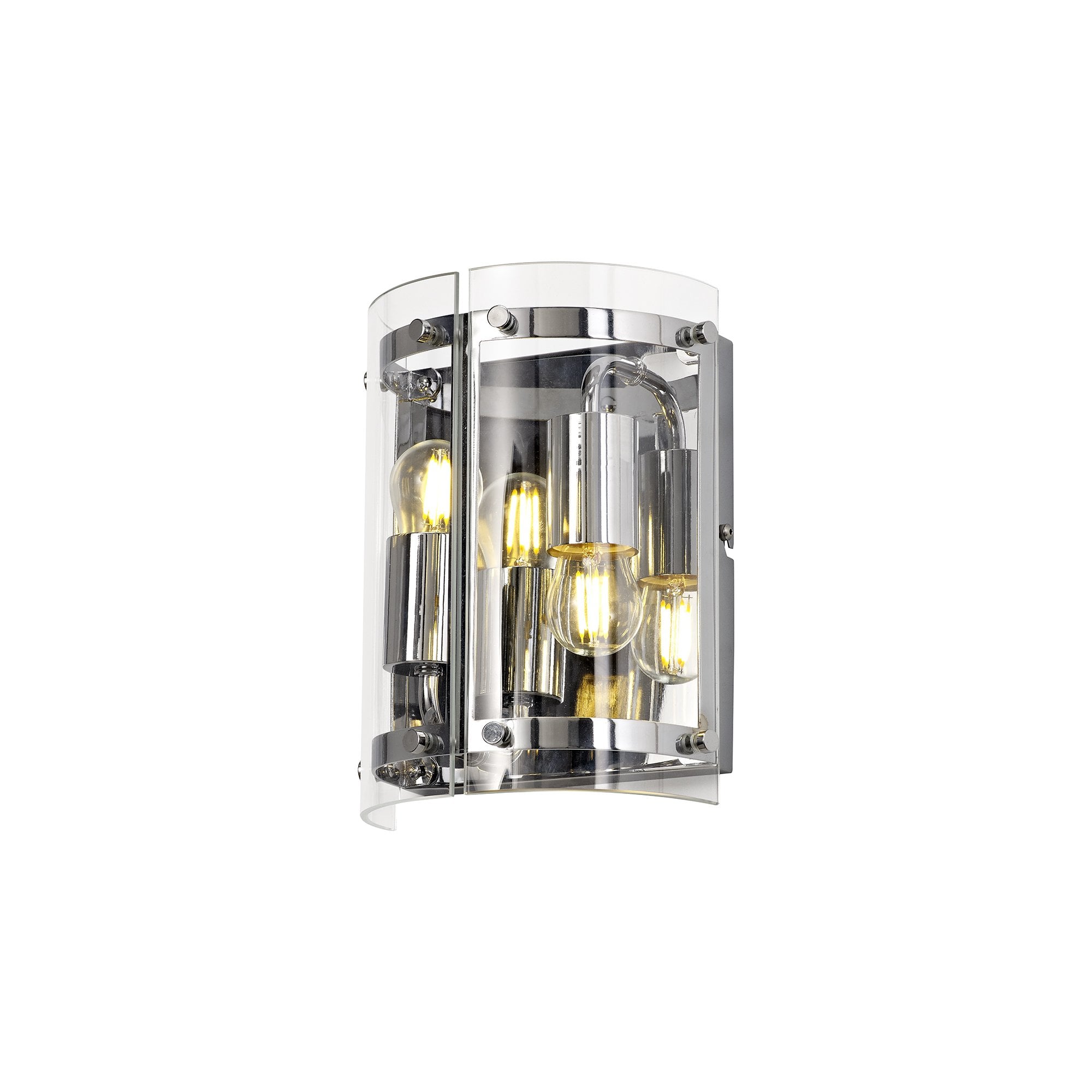 Wall Light, 2 Light E27, Polished Chrome