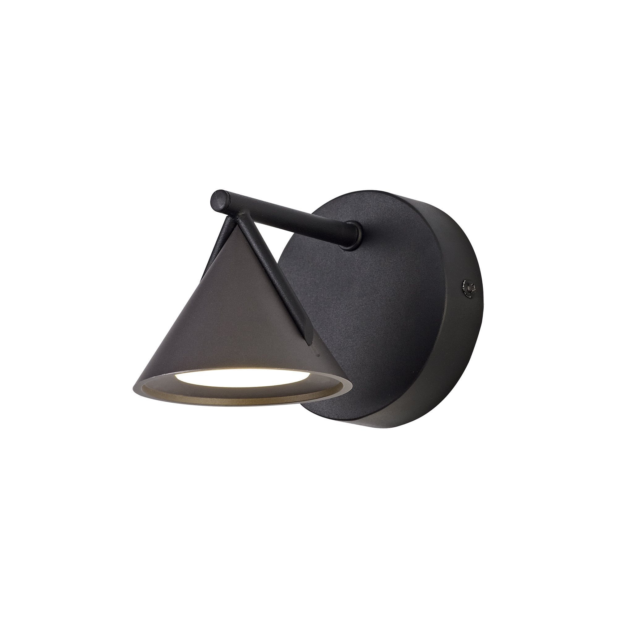 Wall Lamp 1 Light, 1 x 3W LED, 3000K, 110lm, Sand Black/Grey, 3yrs Warranty