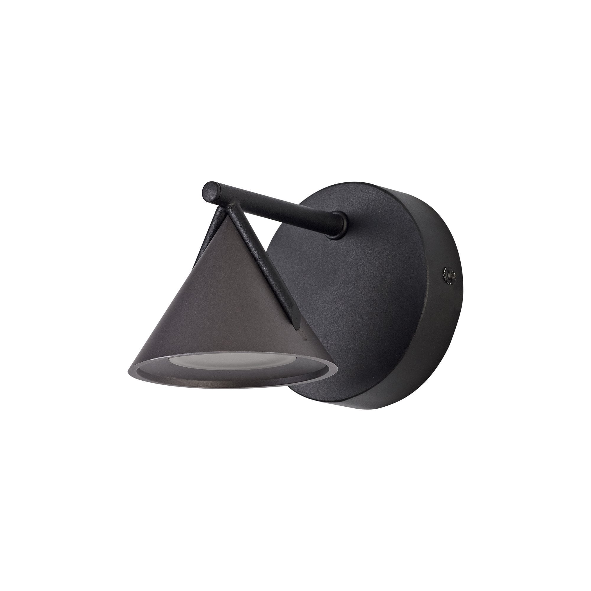 Wall Lamp 1 Light, 1 x 3W LED, 3000K, 110lm, Sand Black/Grey, 3yrs Warranty