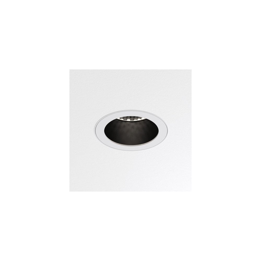 Pinhole Slimline Round Flush Fixed Fire-Rated IP65 Matt White