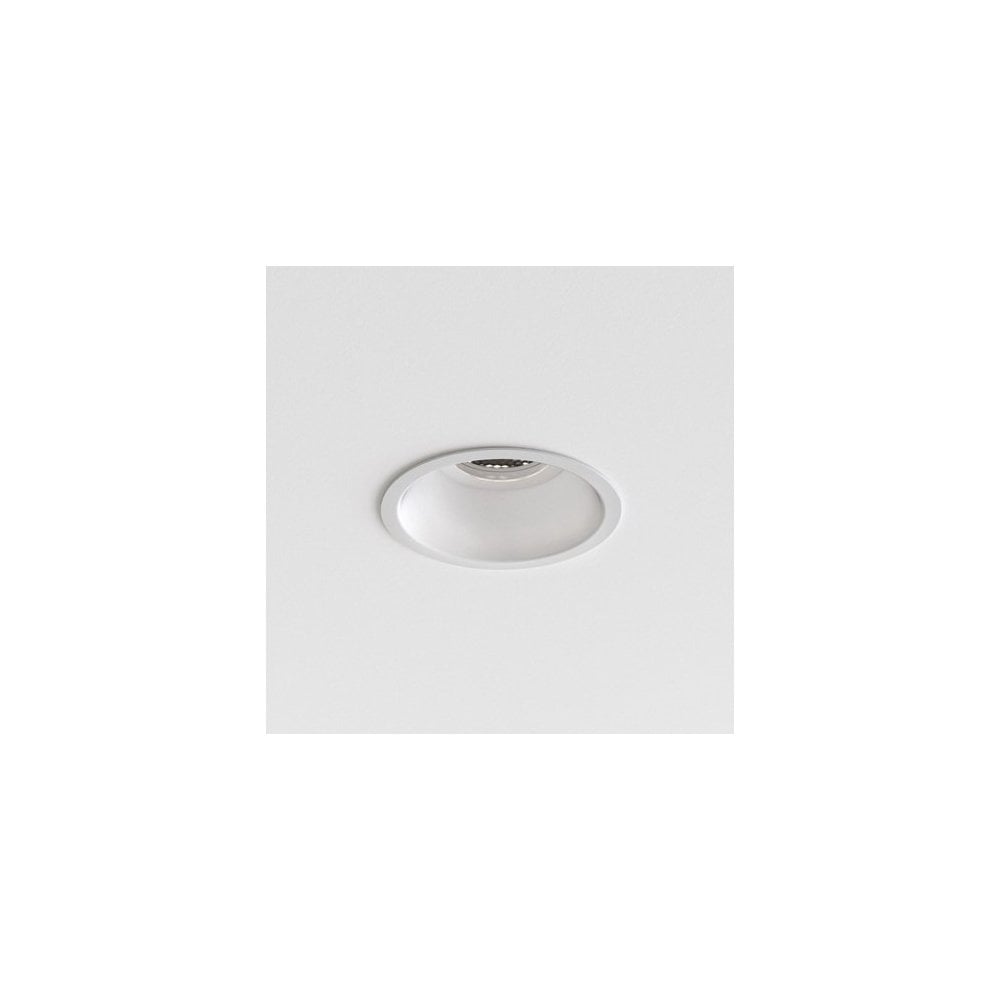 Minima Slimline Round Fixed Fire-Rated IP65 Matt White