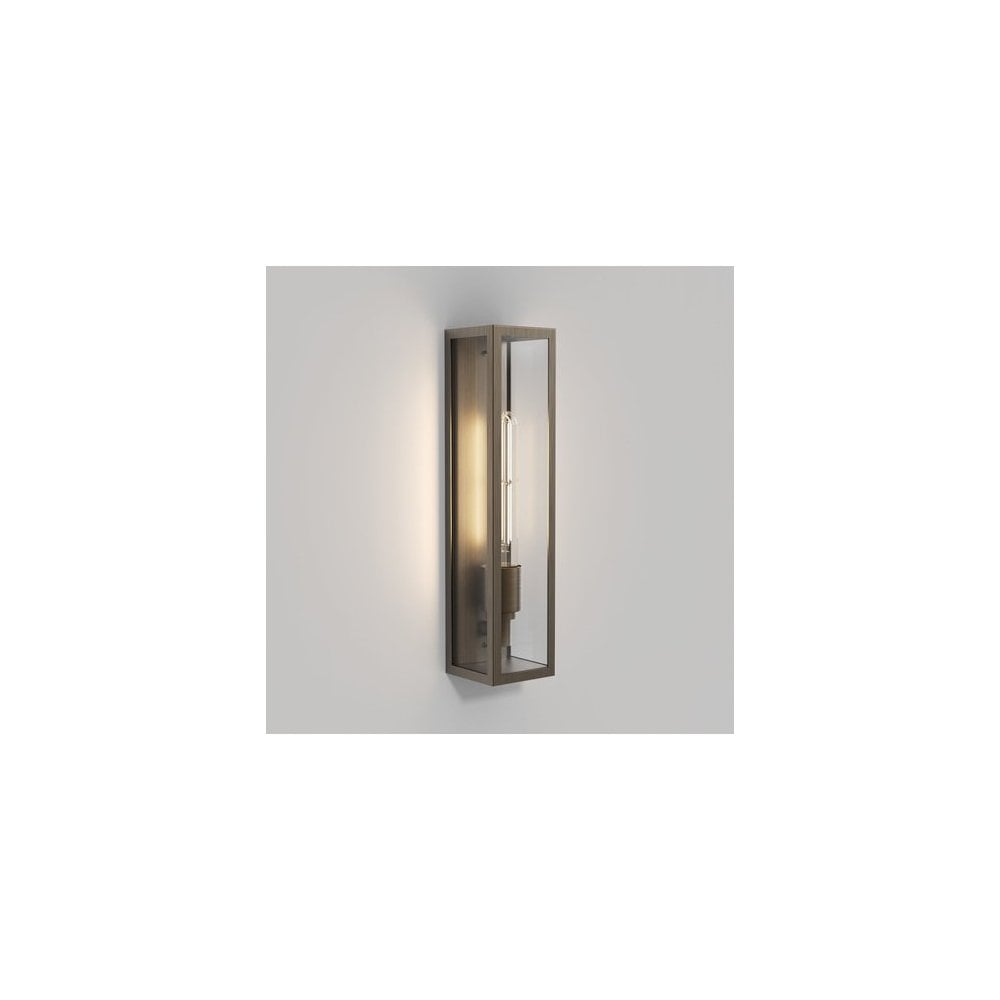 Harvard Bronze & Clear Glass 350mm Wall Light