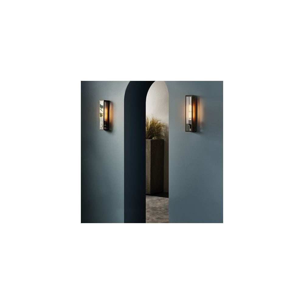 Harvard Bronze & Clear Glass 350mm Wall Light