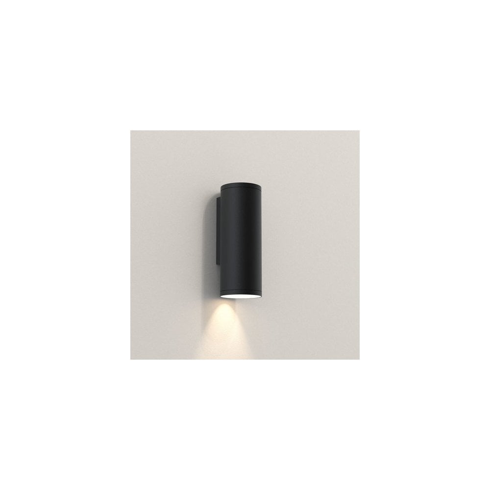 Ava 200 Textured Black Tubular Sconce