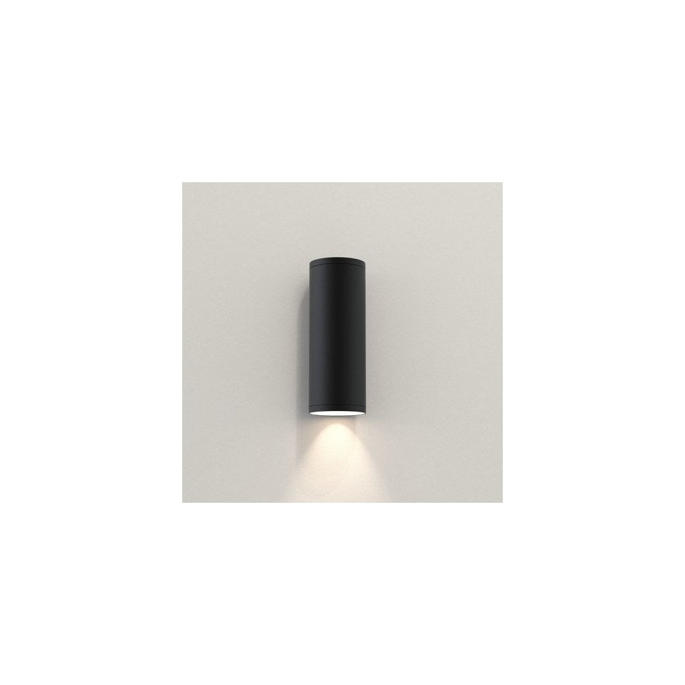 Ava 200 Textured Black Tubular Sconce