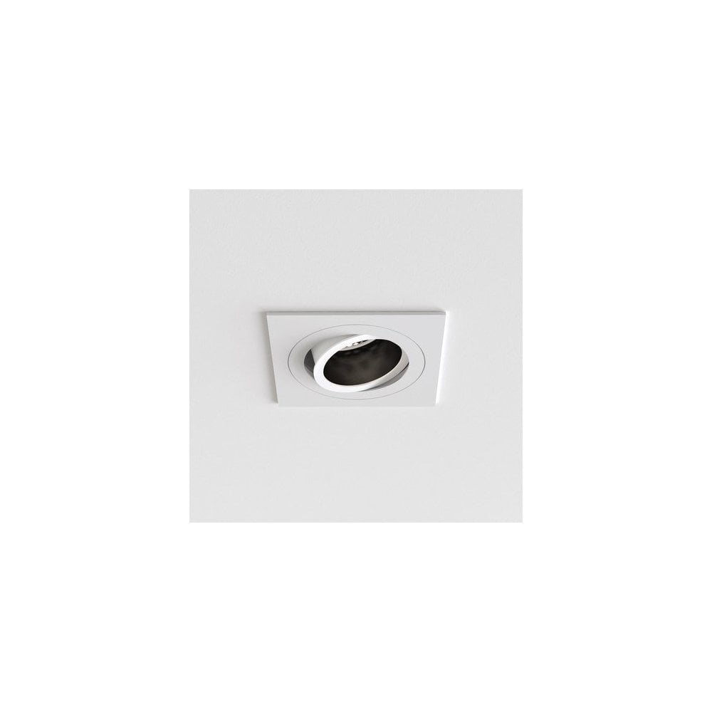 Pinhole Slimline Square Adjustable Fire-Rated Matt White