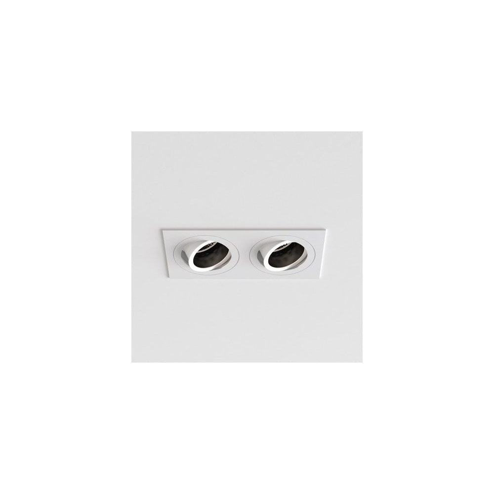 Pinhole Square Twin Adjustable Matt White