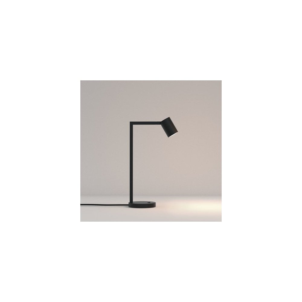 Ascoli Desk Lamp with Switch, Matt Black